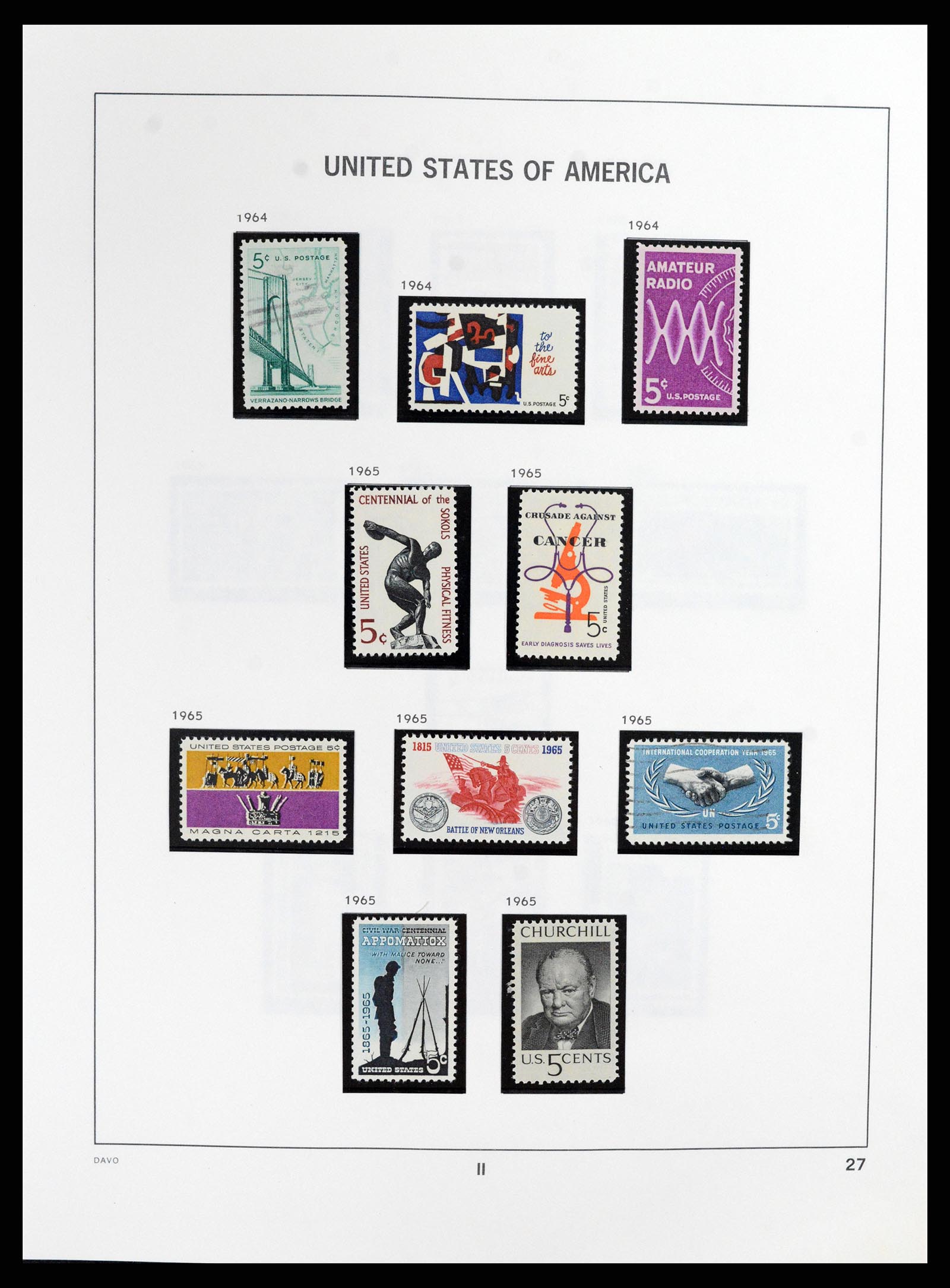 37357 031 - Stamp collection 37357 USA 1945-2009.