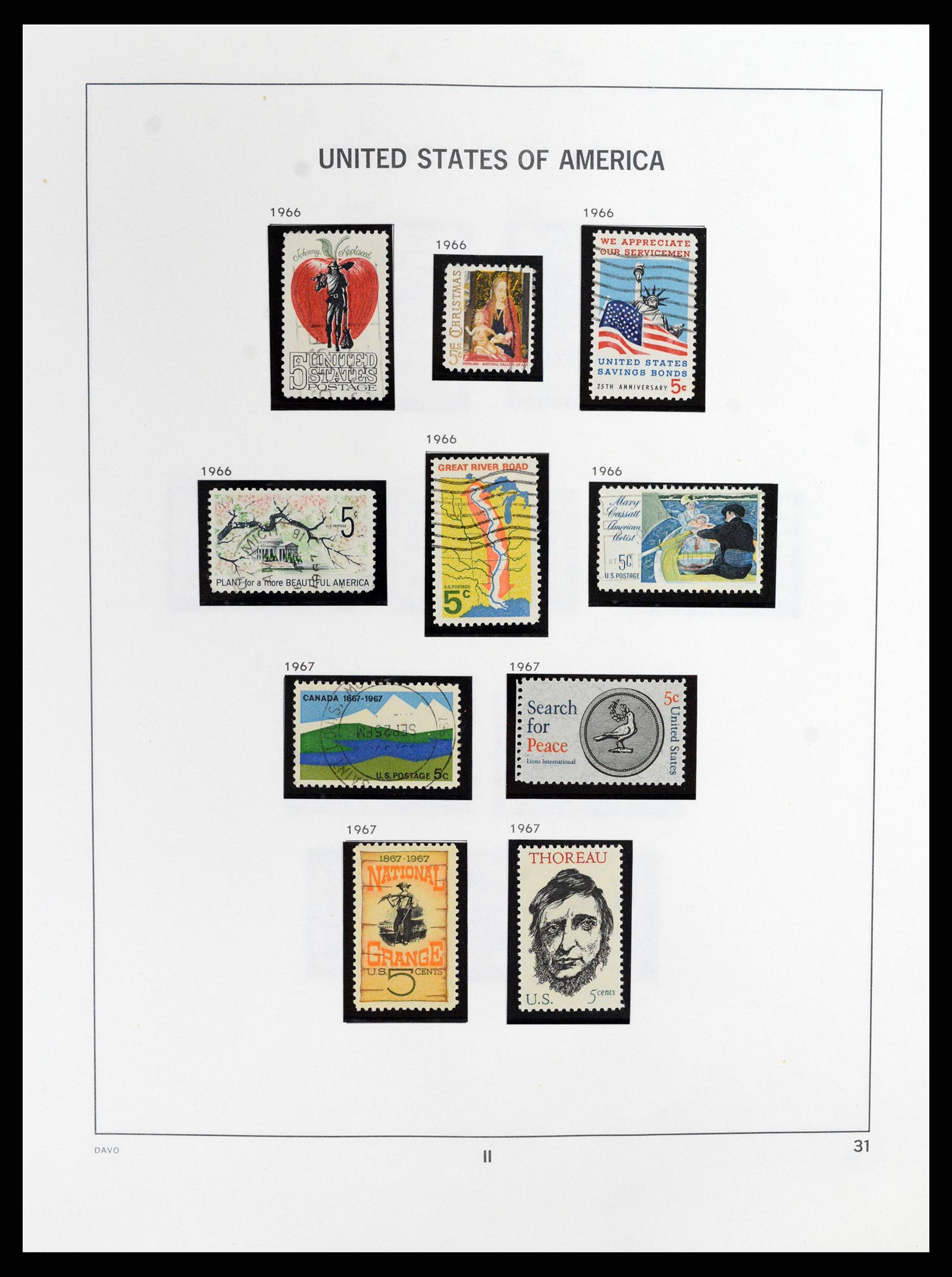 37357 035 - Stamp collection 37357 USA 1945-2009.