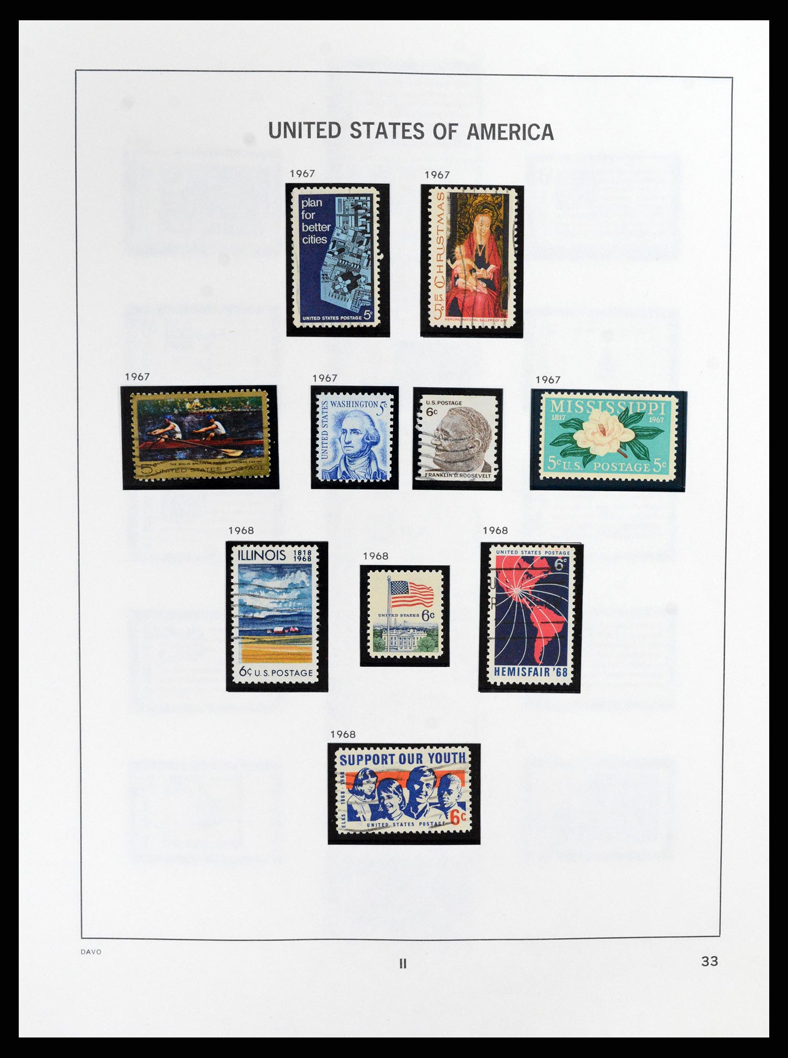 37357 037 - Stamp collection 37357 USA 1945-2009.