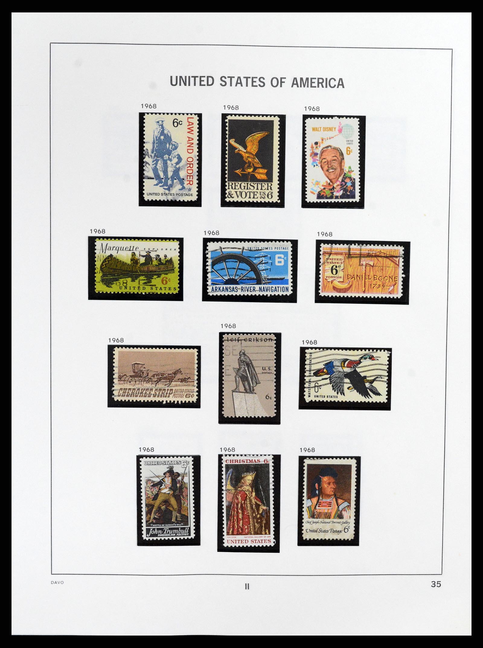 37357 039 - Stamp collection 37357 USA 1945-2009.