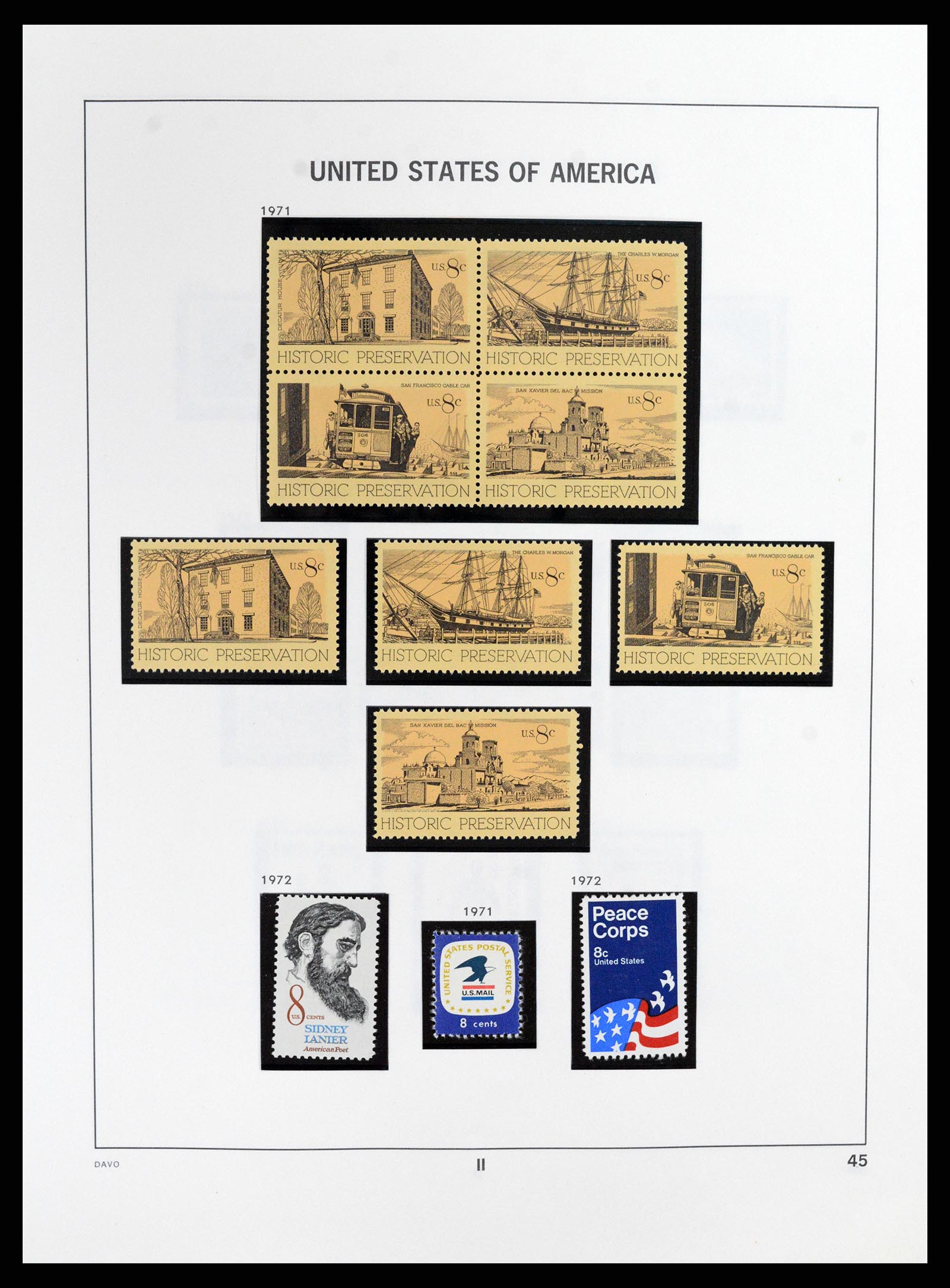 37357 049 - Stamp collection 37357 USA 1945-2009.
