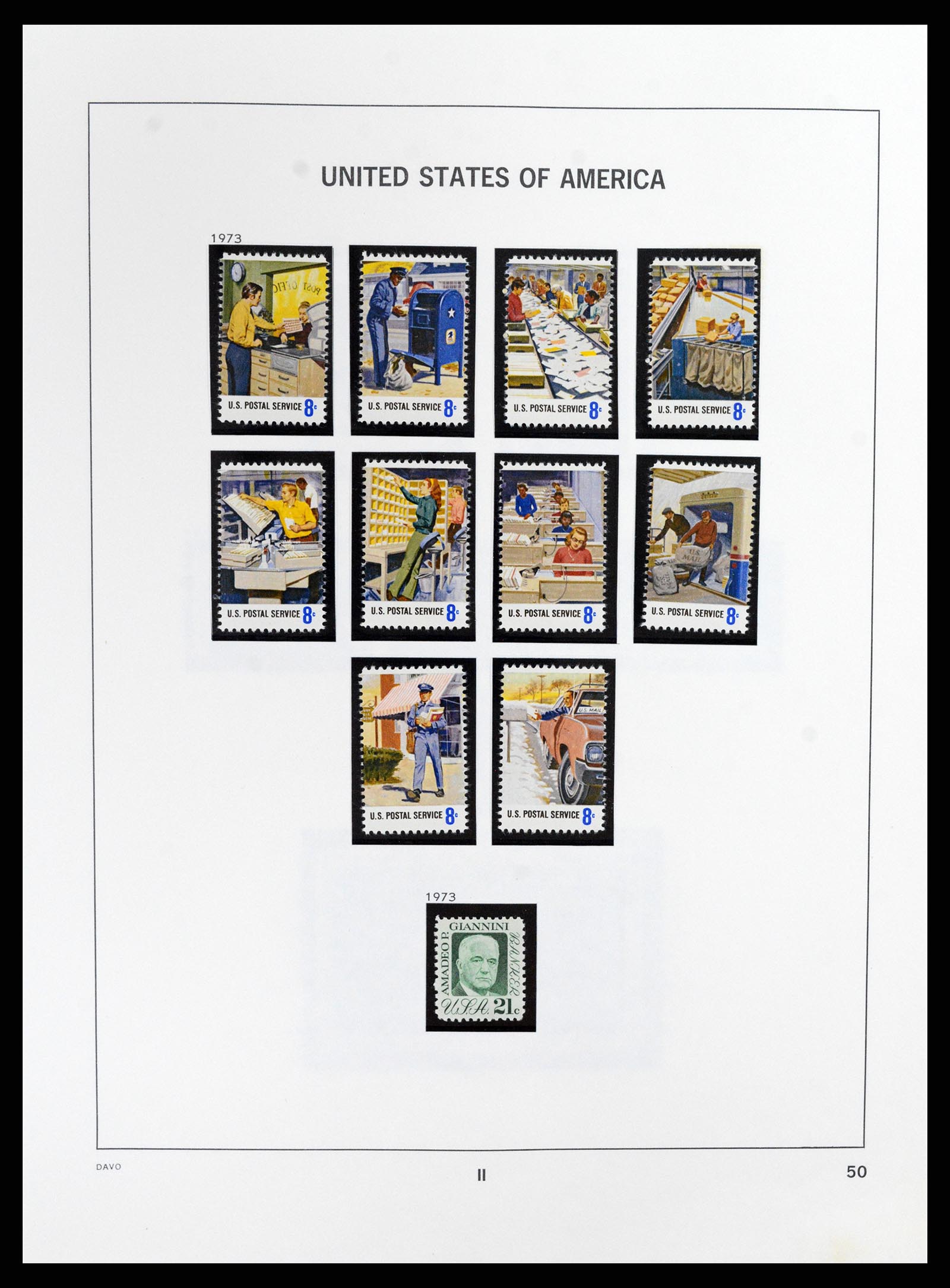 37357 054 - Stamp collection 37357 USA 1945-2009.