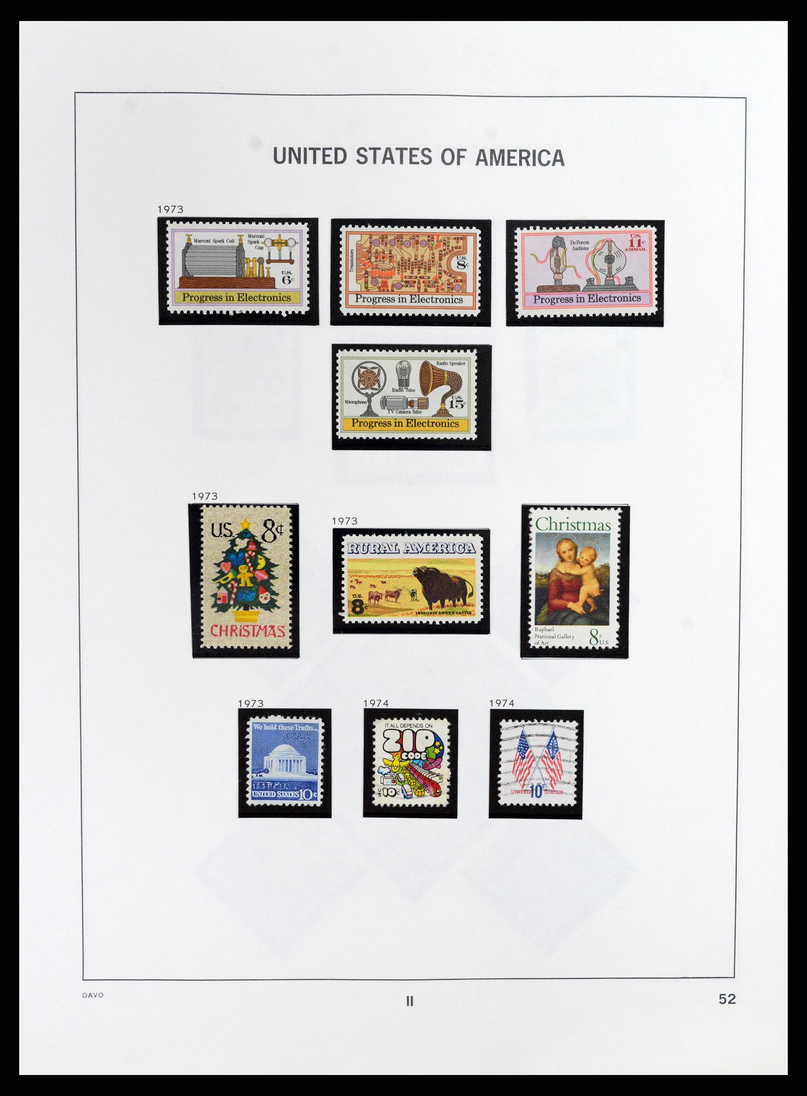 37357 056 - Stamp collection 37357 USA 1945-2009.