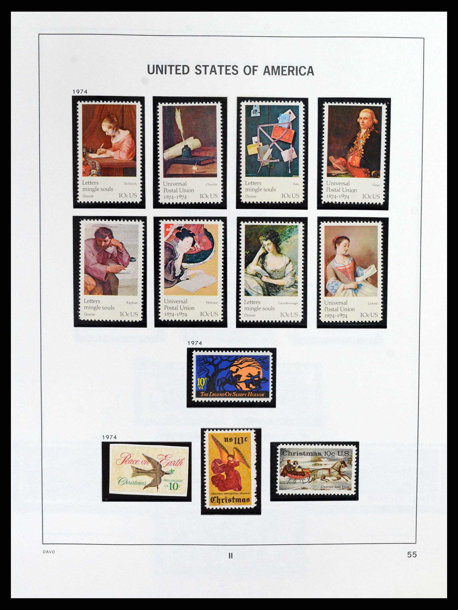 37357 059 - Stamp collection 37357 USA 1945-2009.
