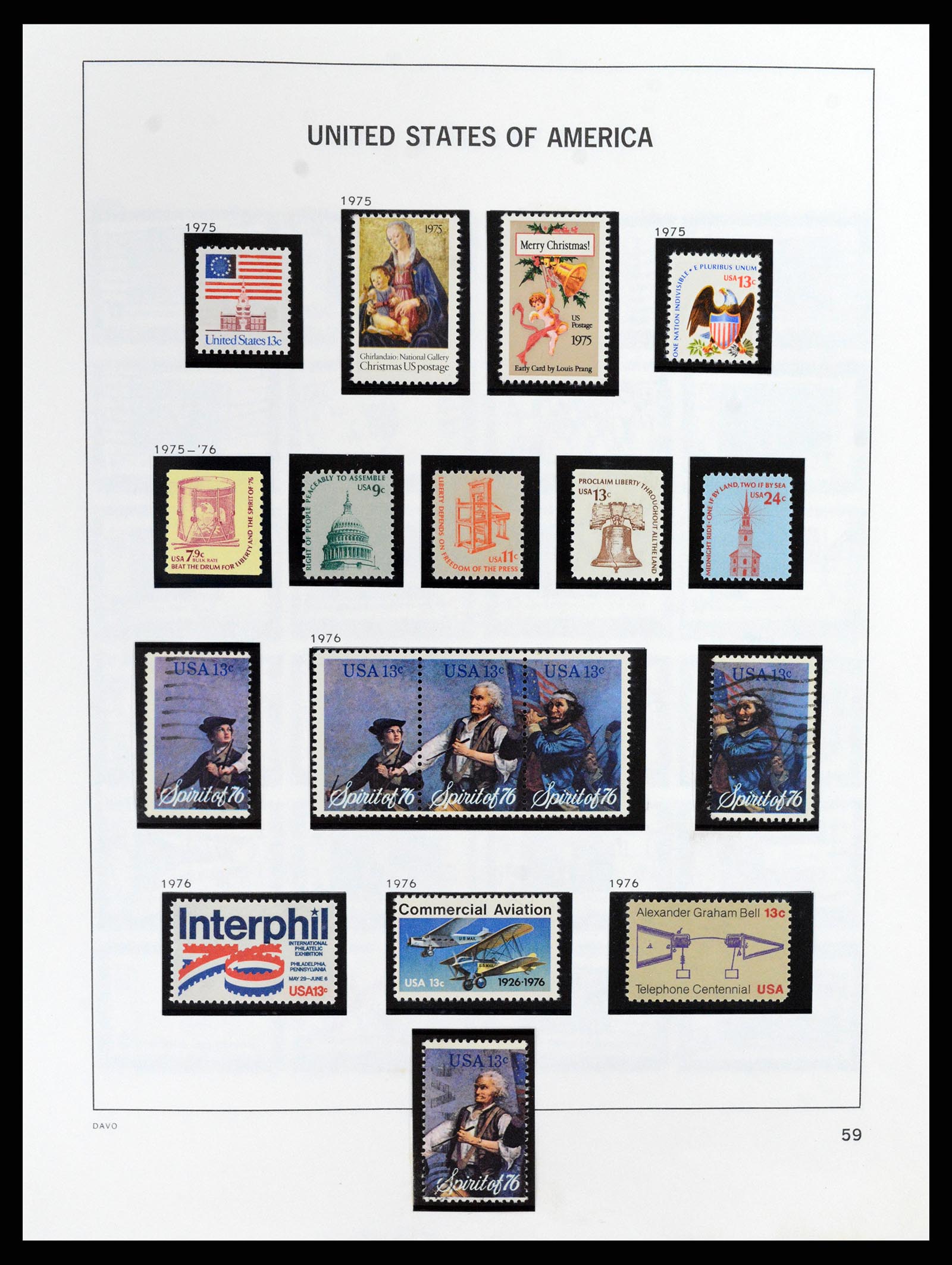 37357 063 - Stamp collection 37357 USA 1945-2009.