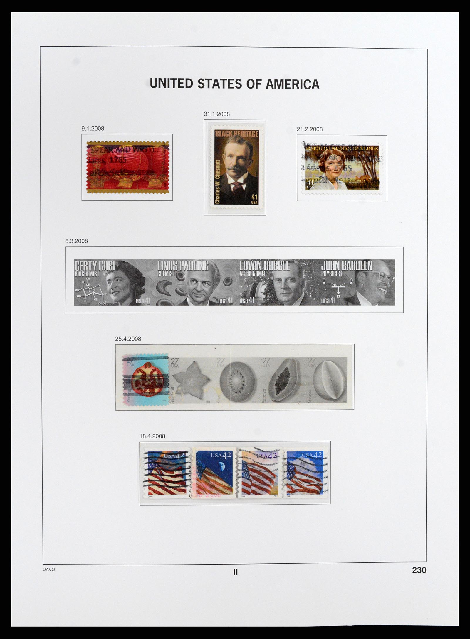 37357 093 - Stamp collection 37357 USA 1945-2009.