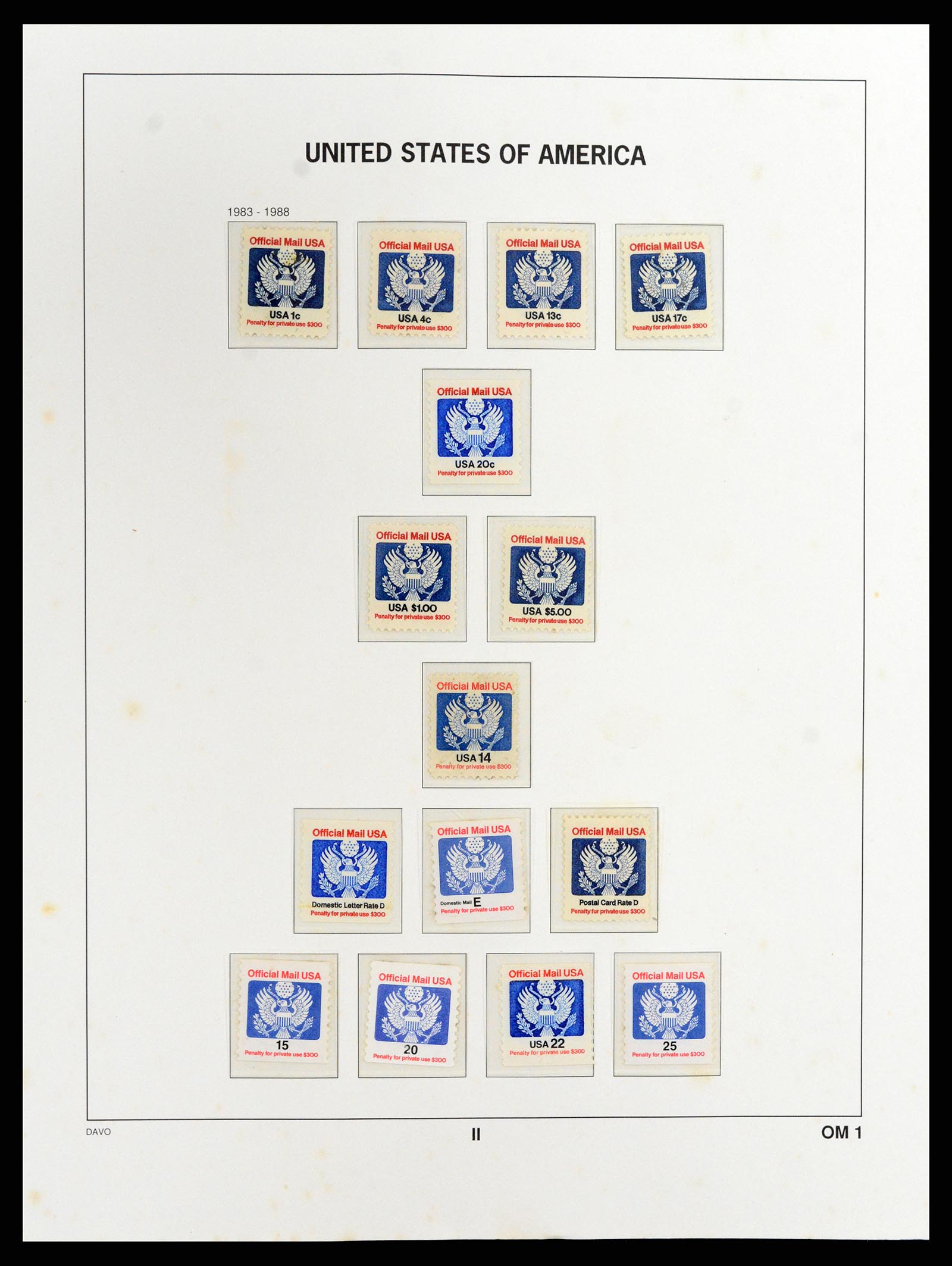 37357 129 - Stamp collection 37357 USA 1945-2009.