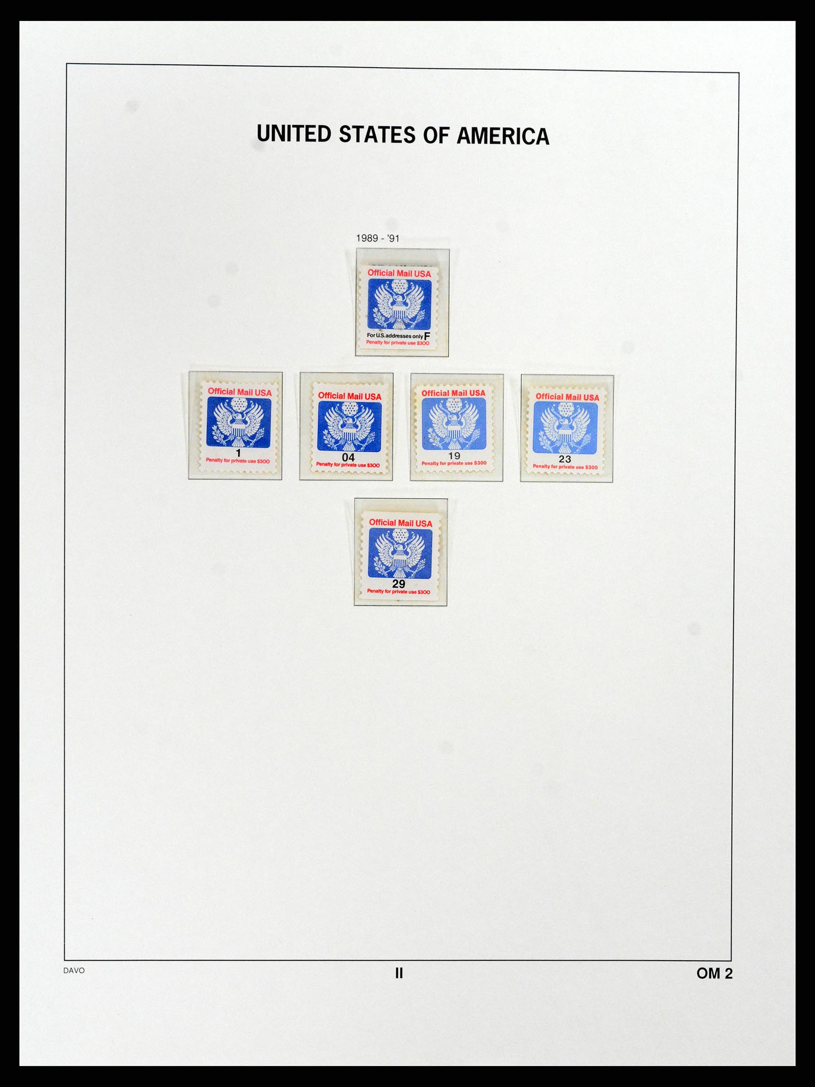 37357 130 - Stamp collection 37357 USA 1945-2009.