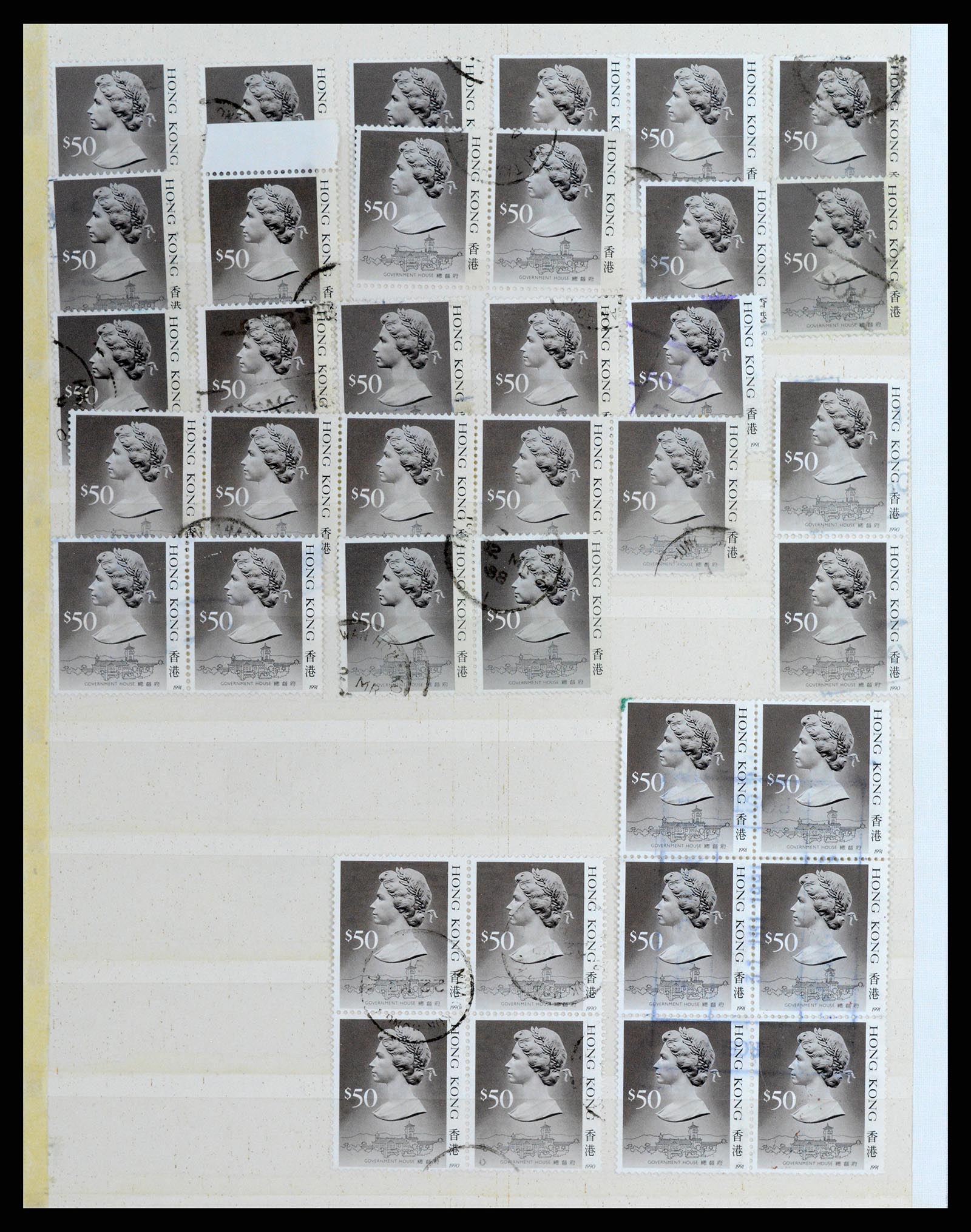 37358 028 - Postzegelverzameling 37358 Hongkong 1861-1997.