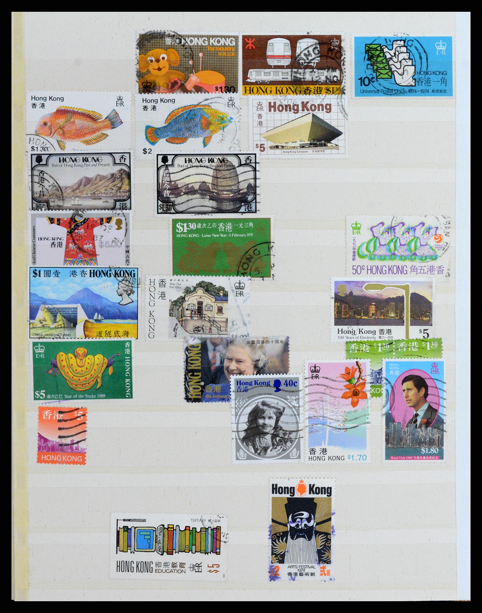 37358 032 - Postzegelverzameling 37358 Hongkong 1861-1997.