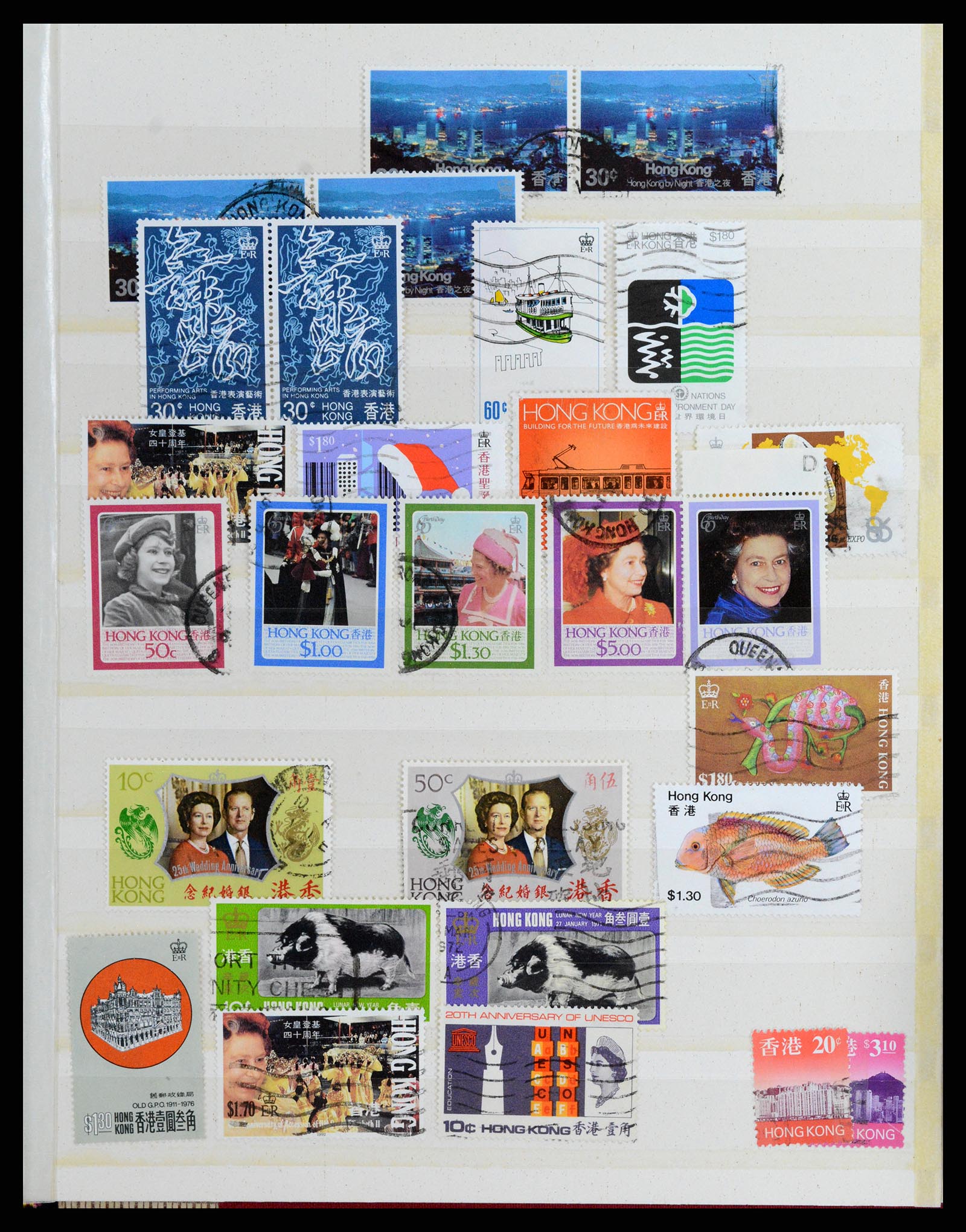 37358 035 - Postzegelverzameling 37358 Hongkong 1861-1997.