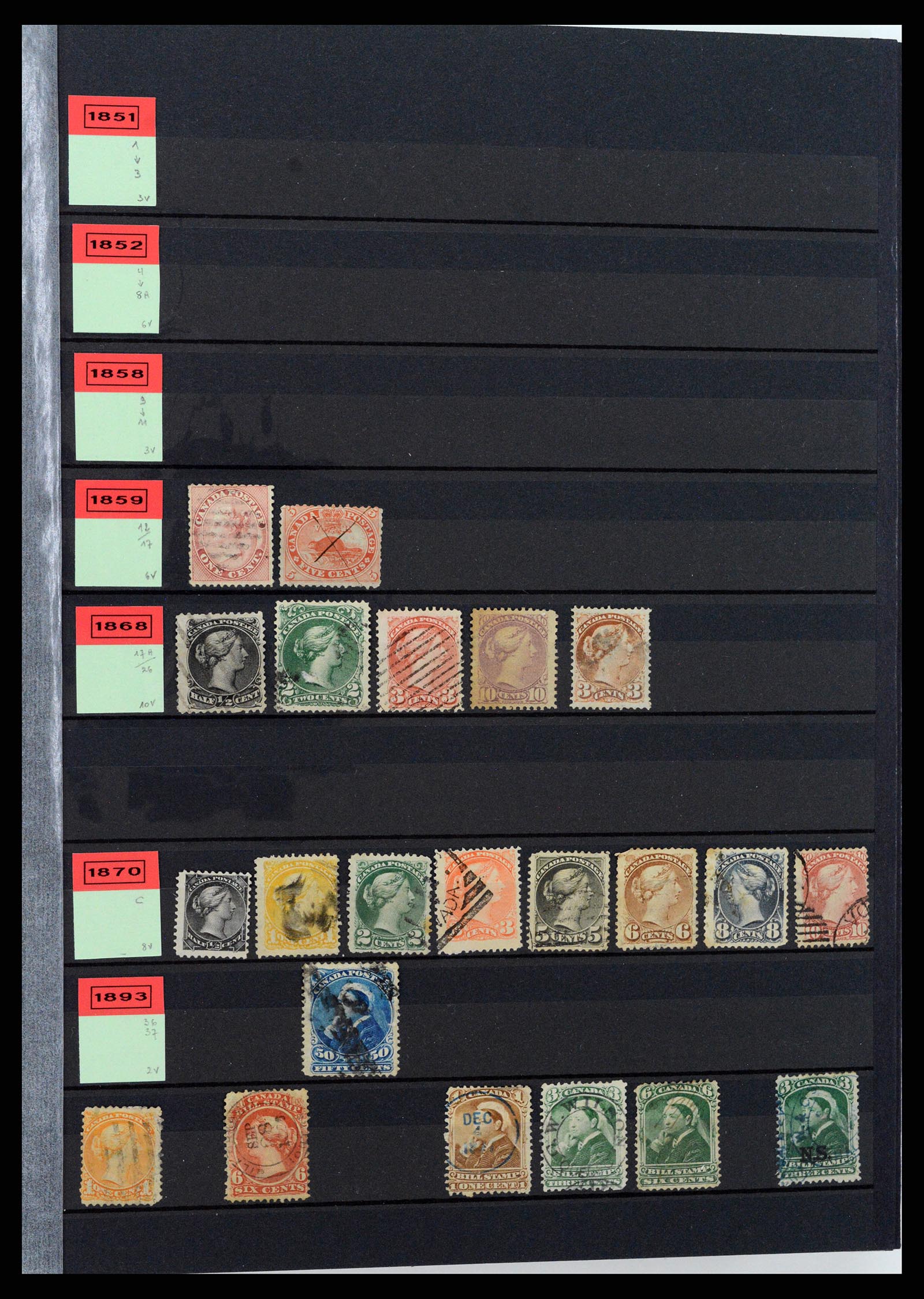 37359 002 - Postzegelverzameling 37359 Canada 1859-1993.