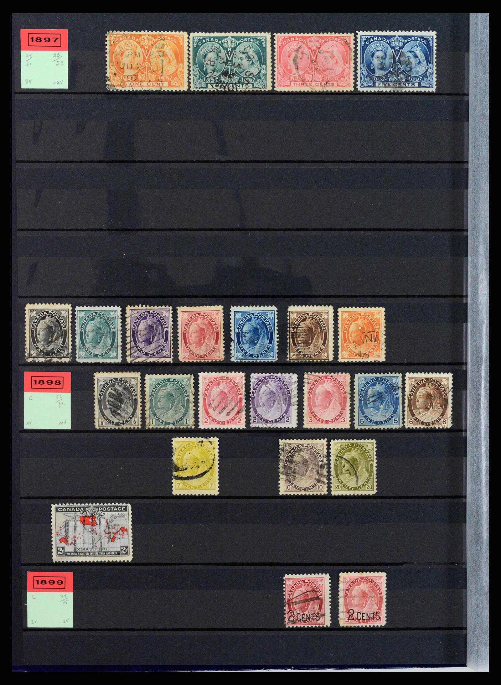 37359 003 - Postzegelverzameling 37359 Canada 1859-1993.