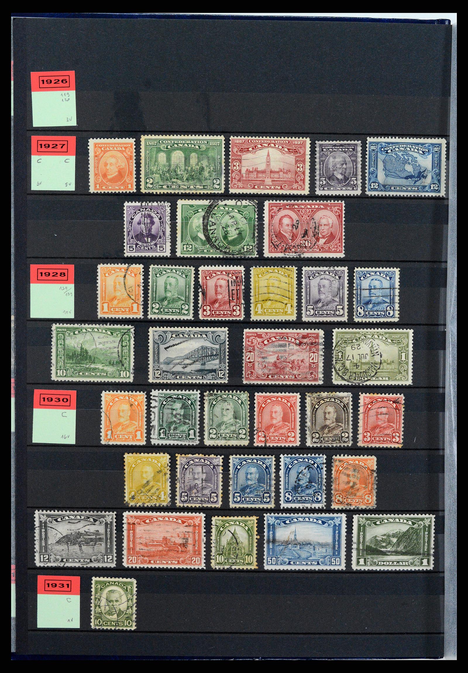 37359 005 - Postzegelverzameling 37359 Canada 1859-1993.