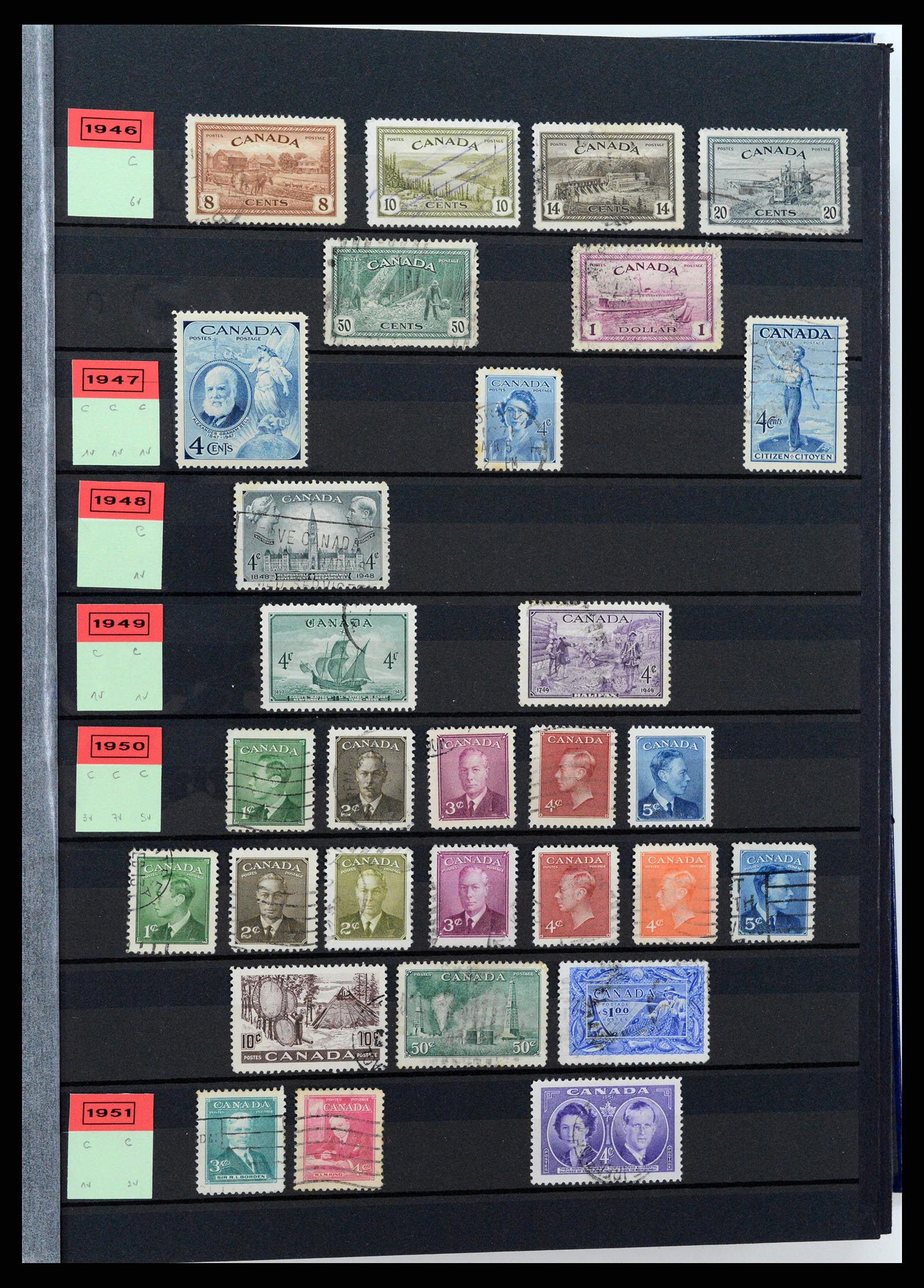 37359 008 - Postzegelverzameling 37359 Canada 1859-1993.