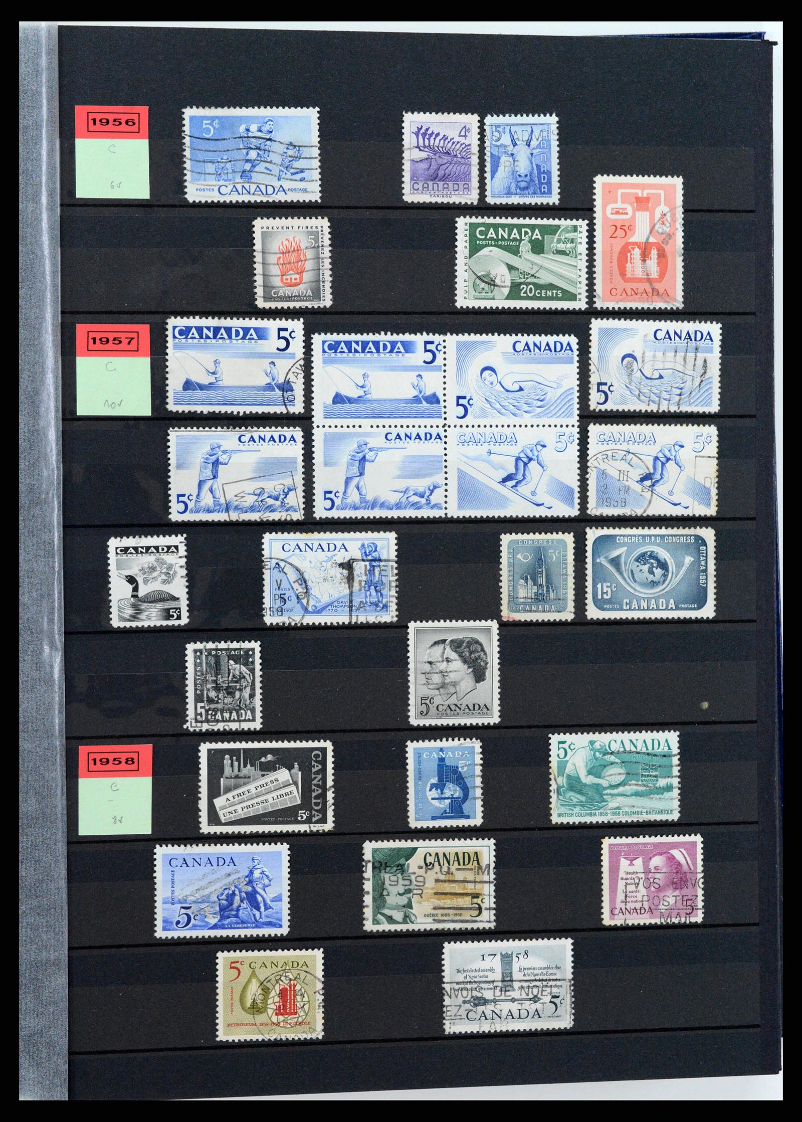 37359 010 - Postzegelverzameling 37359 Canada 1859-1993.