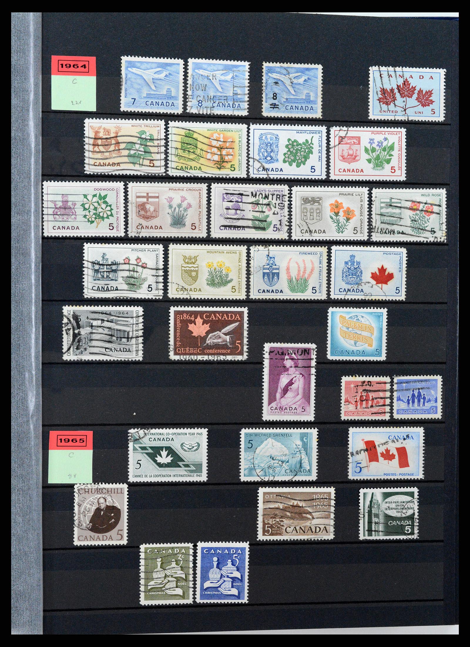 37359 012 - Postzegelverzameling 37359 Canada 1859-1993.