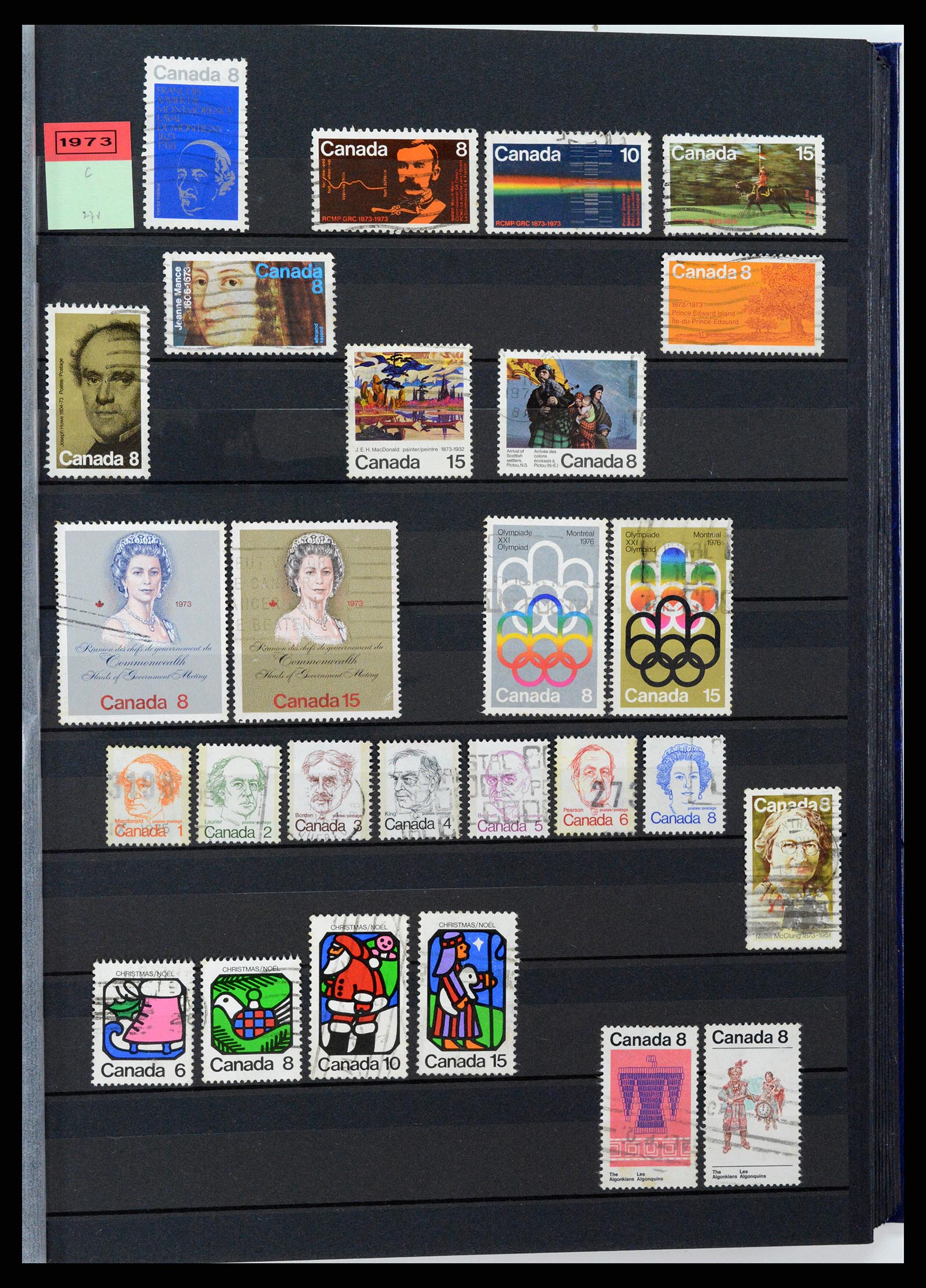 37359 018 - Postzegelverzameling 37359 Canada 1859-1993.