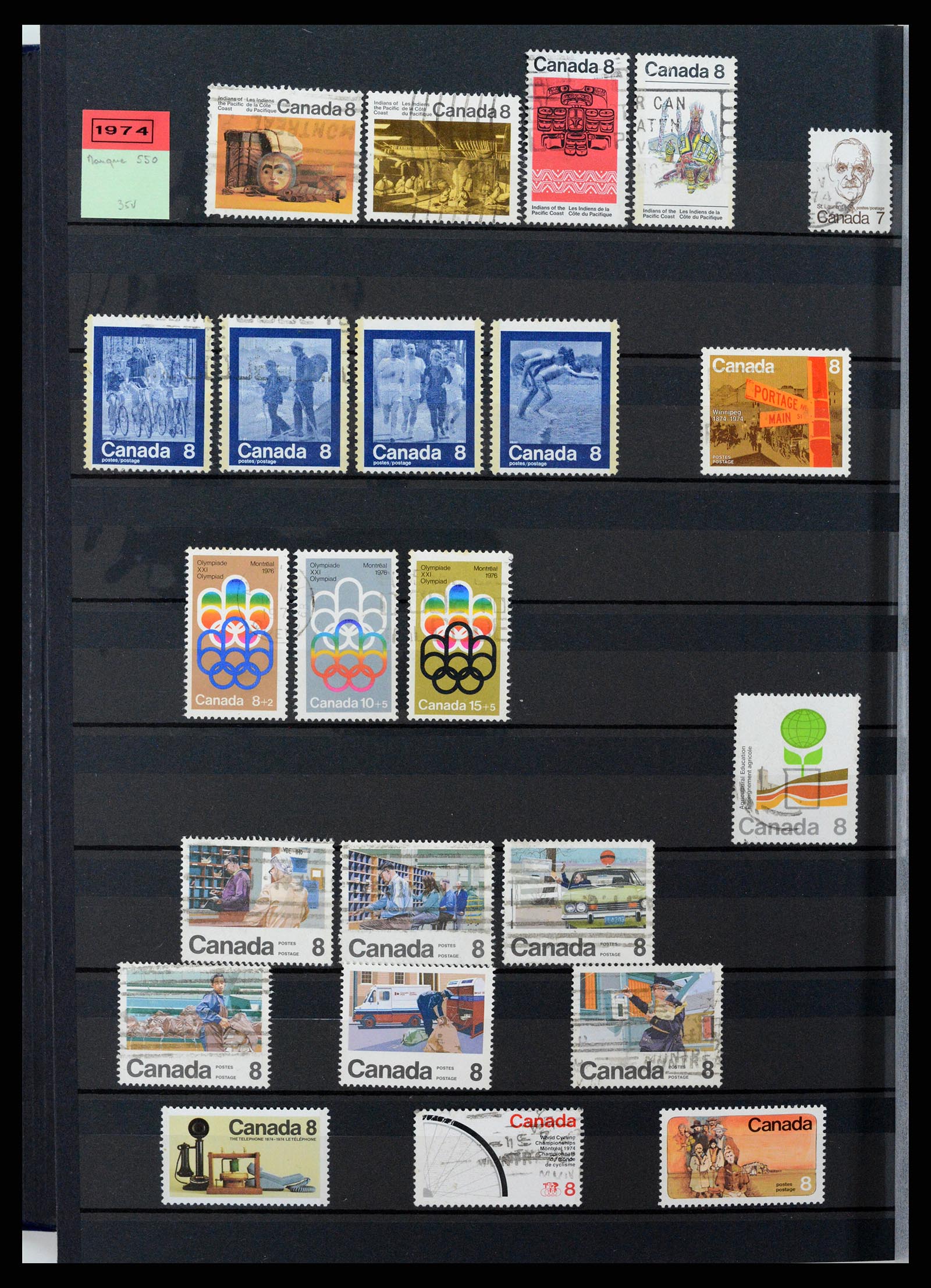 37359 019 - Postzegelverzameling 37359 Canada 1859-1993.