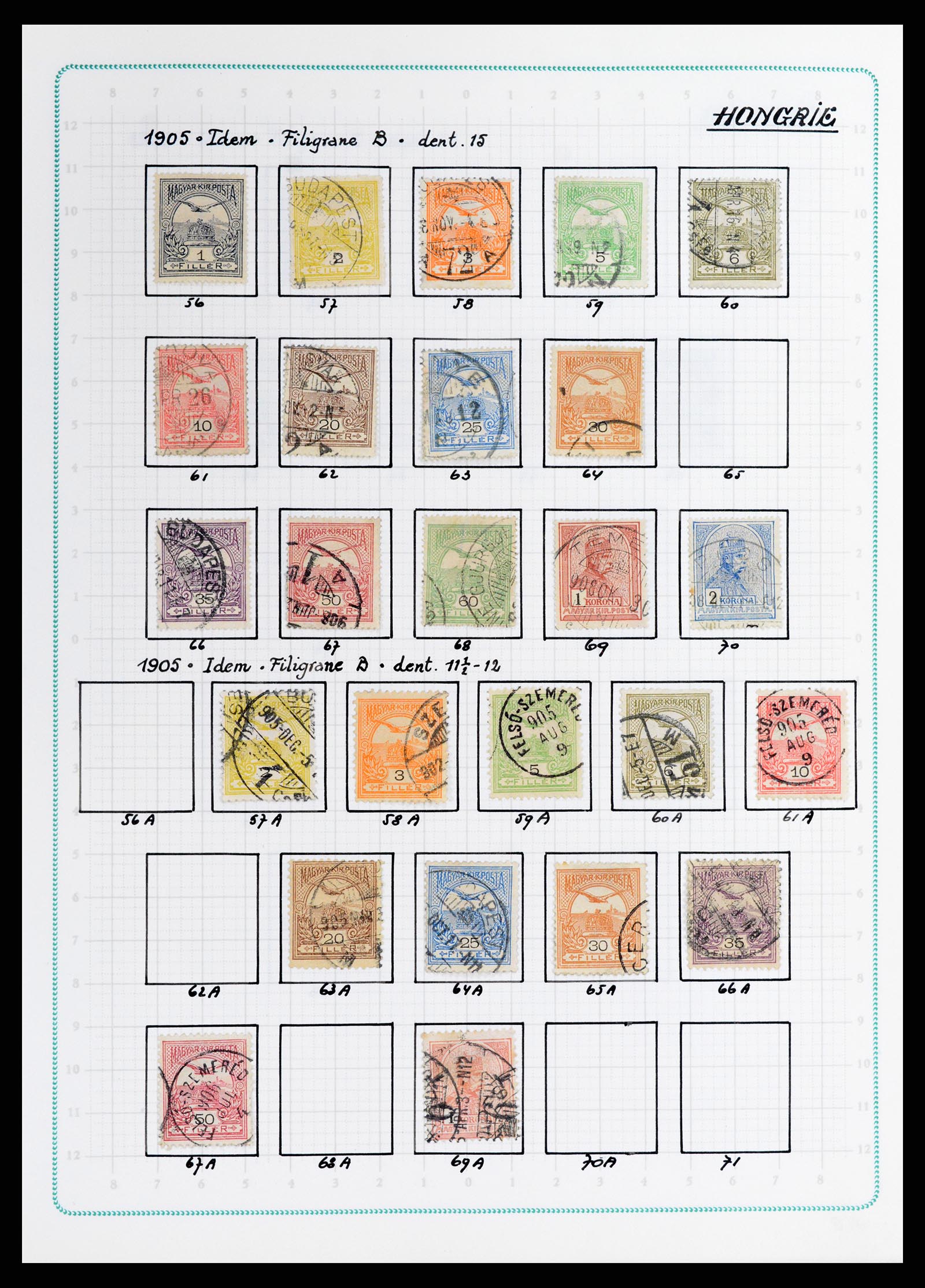 37360 004 - Postzegelverzameling 37360 Hongarije 1871-1983.