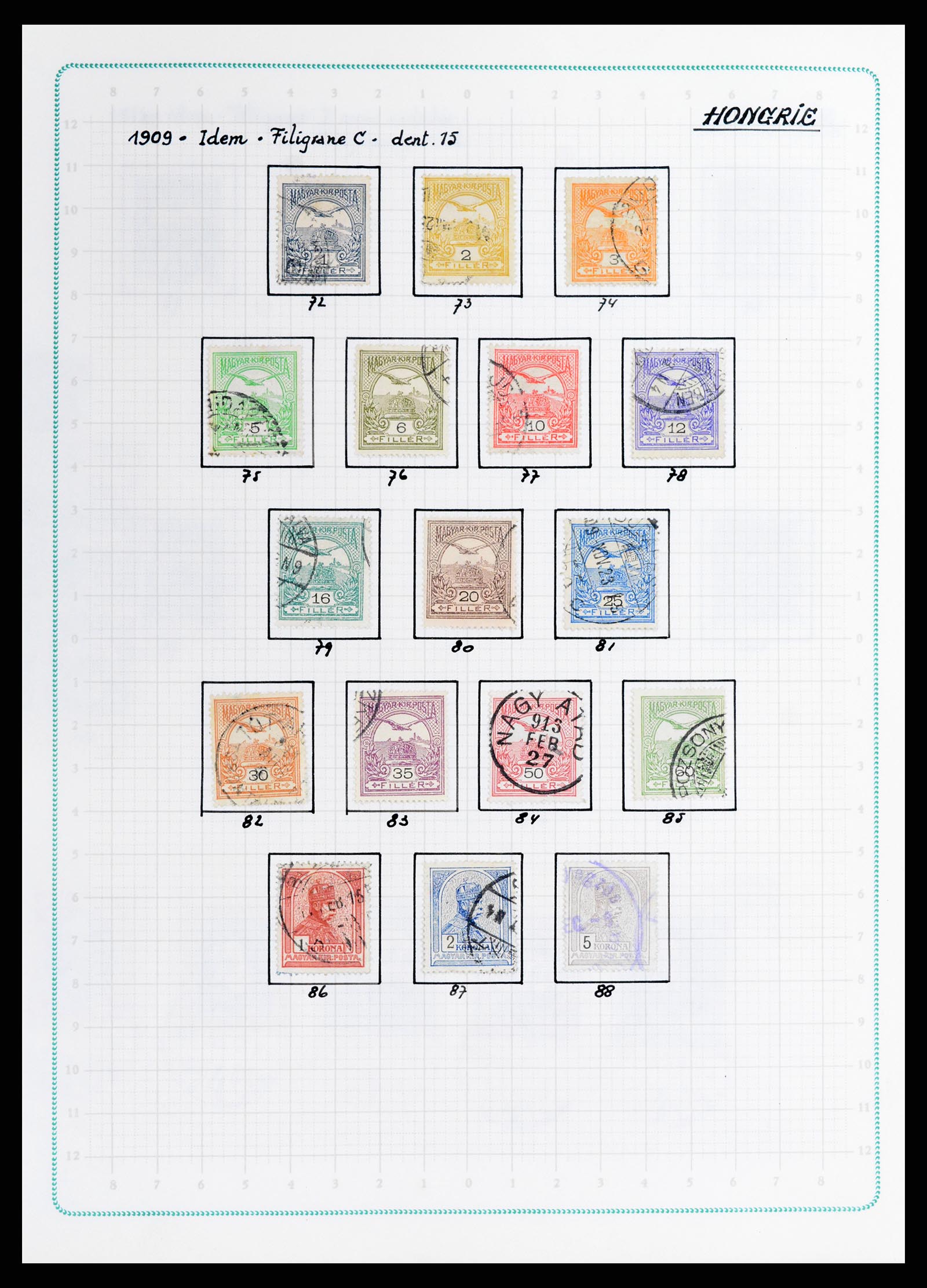 37360 005 - Postzegelverzameling 37360 Hongarije 1871-1983.