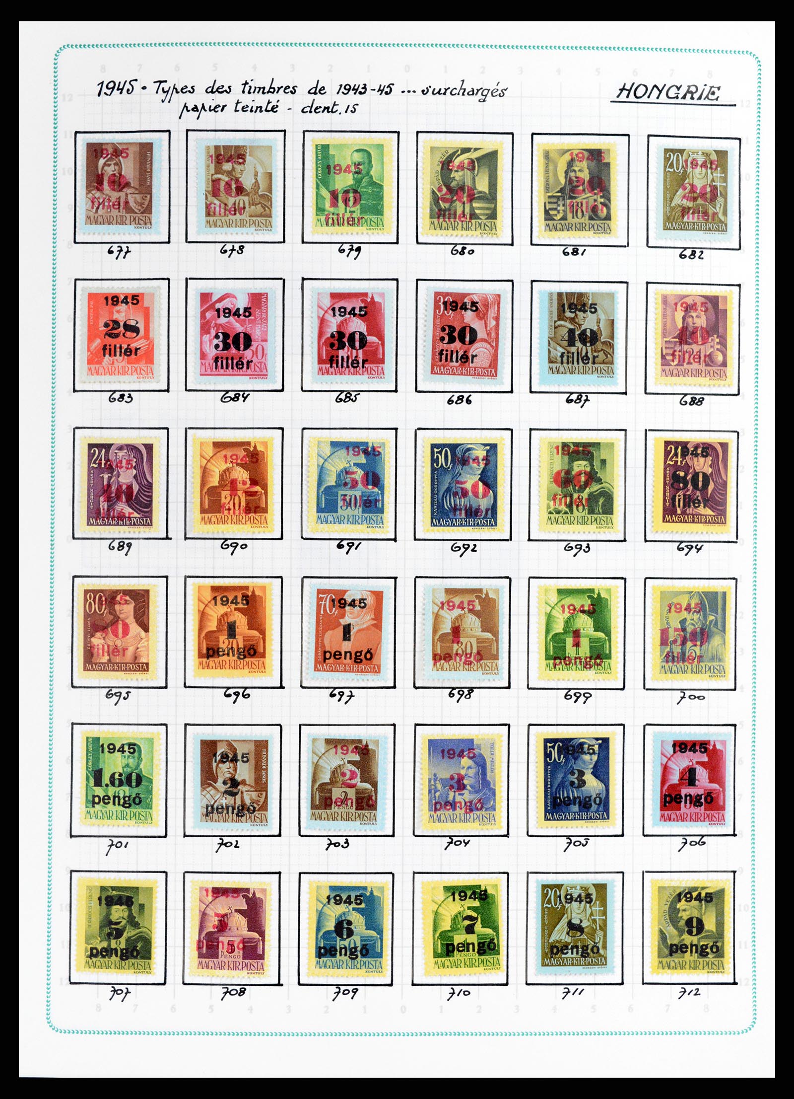 37360 058 - Postzegelverzameling 37360 Hongarije 1871-1983.