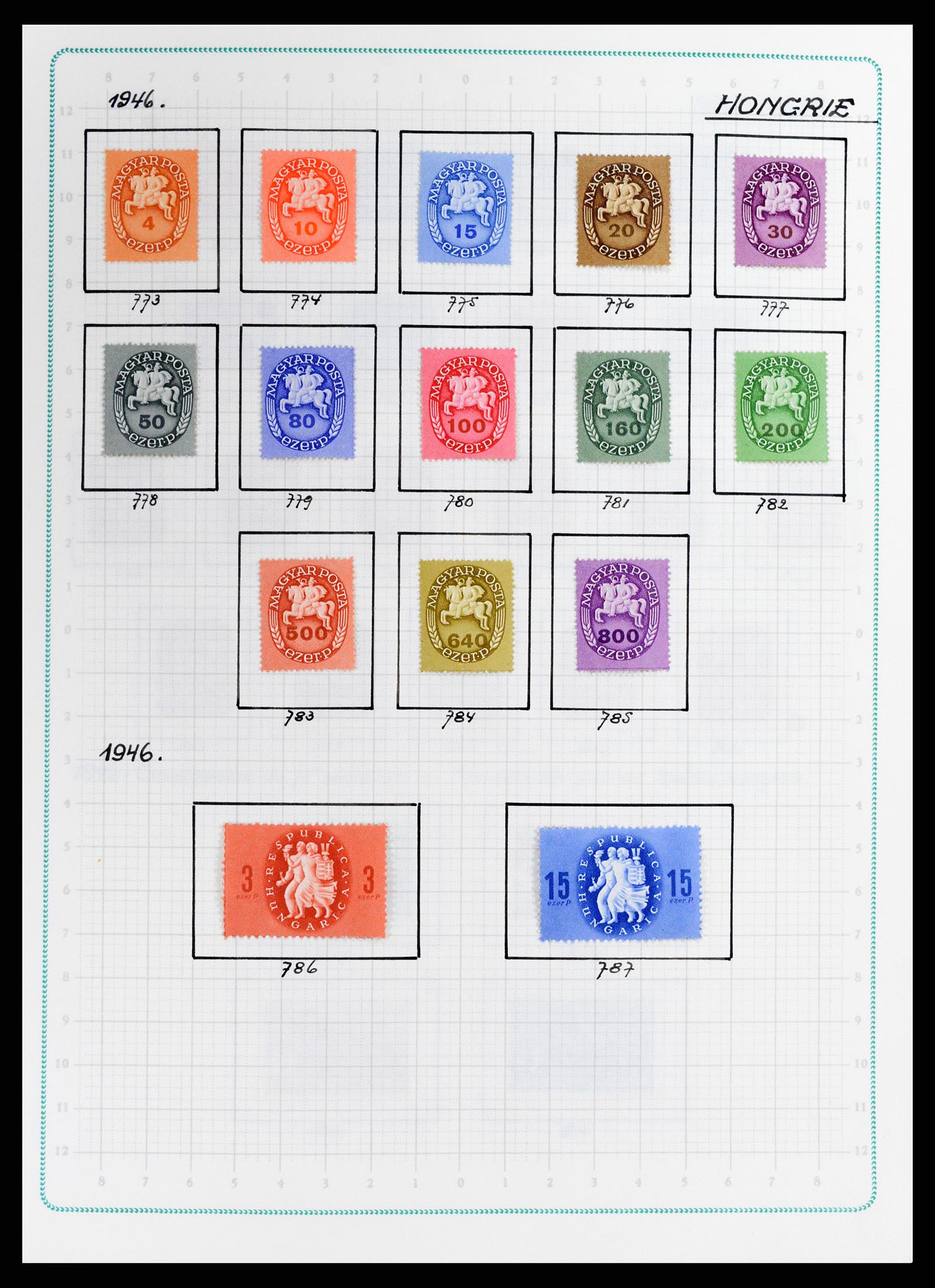 37360 065 - Postzegelverzameling 37360 Hongarije 1871-1983.