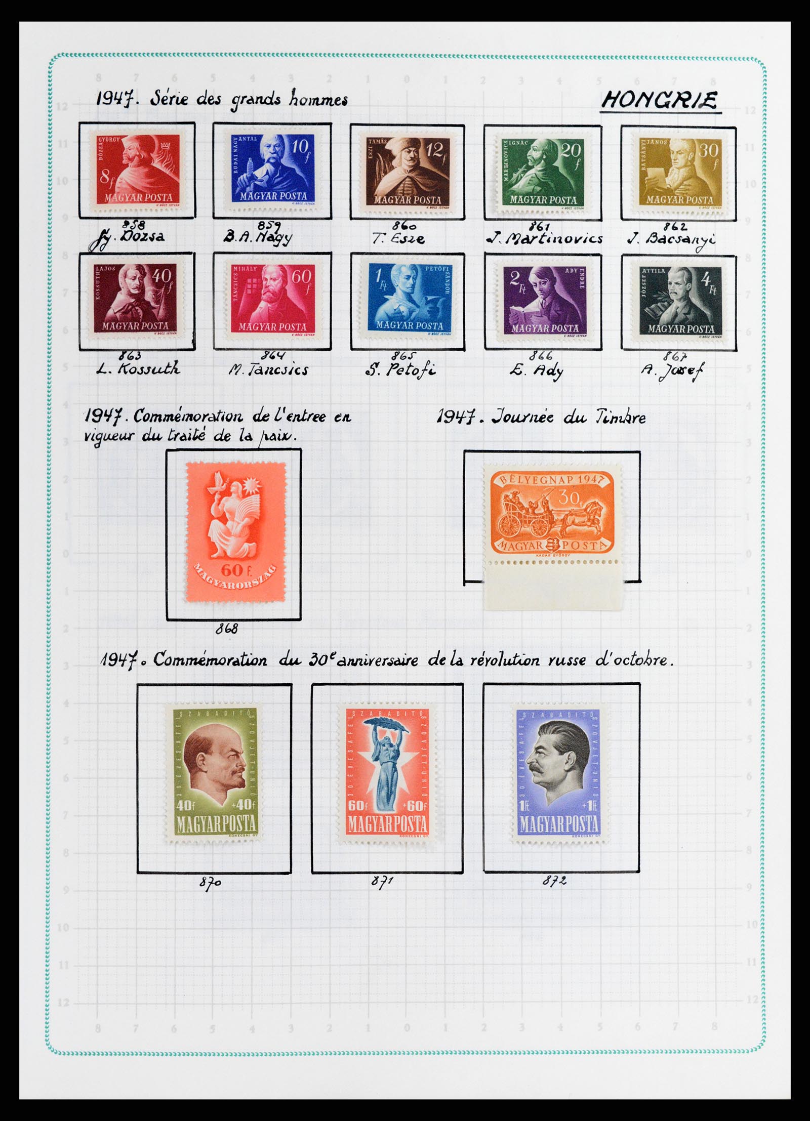 37360 070 - Postzegelverzameling 37360 Hongarije 1871-1983.