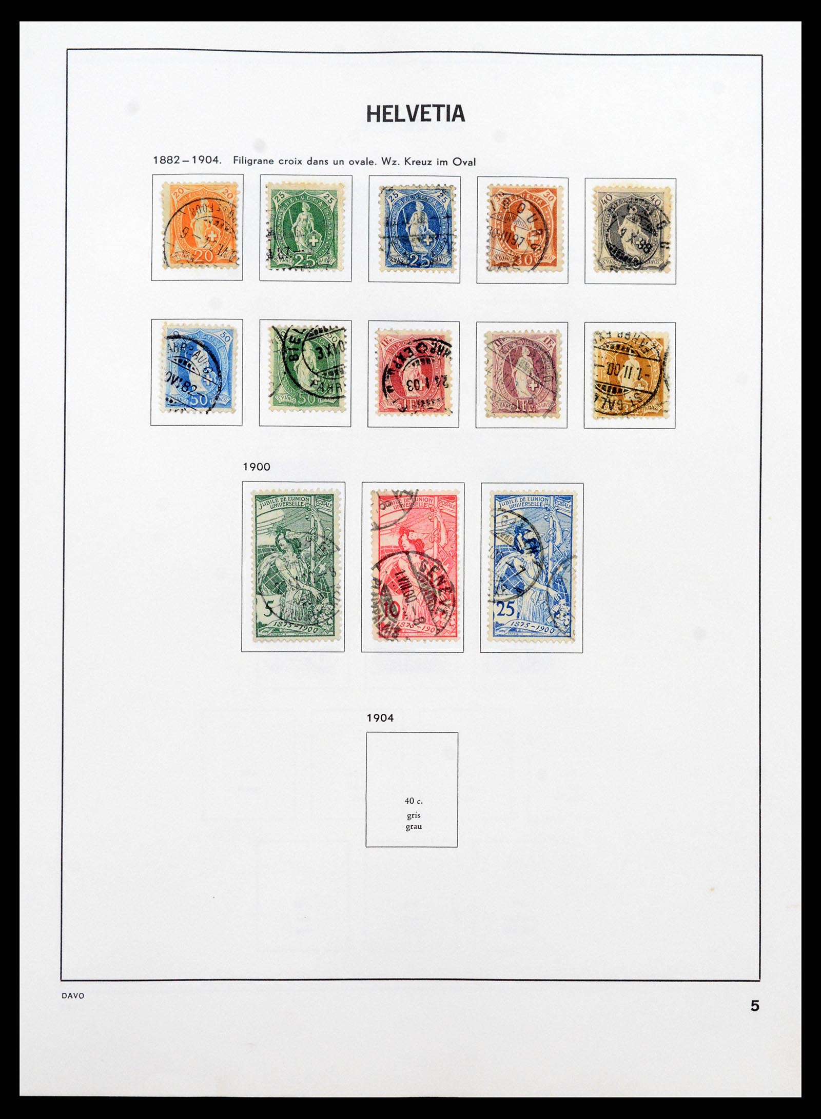 37361 005 - Stamp collection 37361 Switzerland 1850-2005.