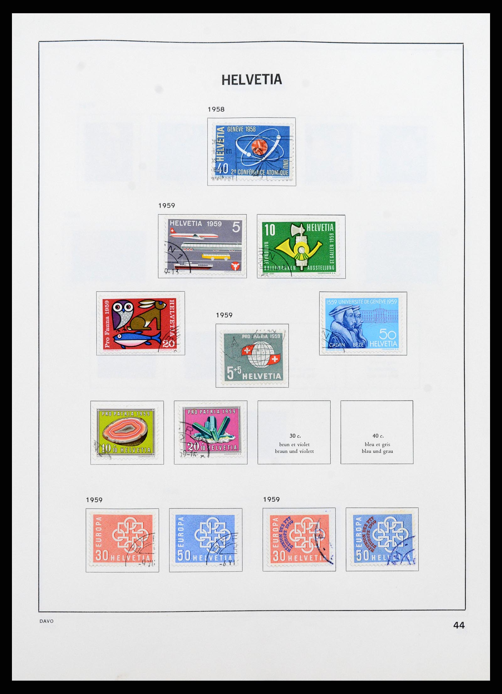 37361 044 - Stamp collection 37361 Switzerland 1850-2005.