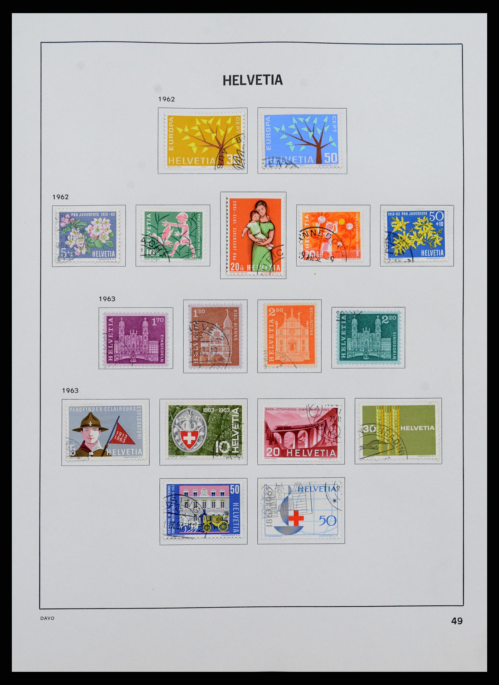 37361 049 - Stamp collection 37361 Switzerland 1850-2005.