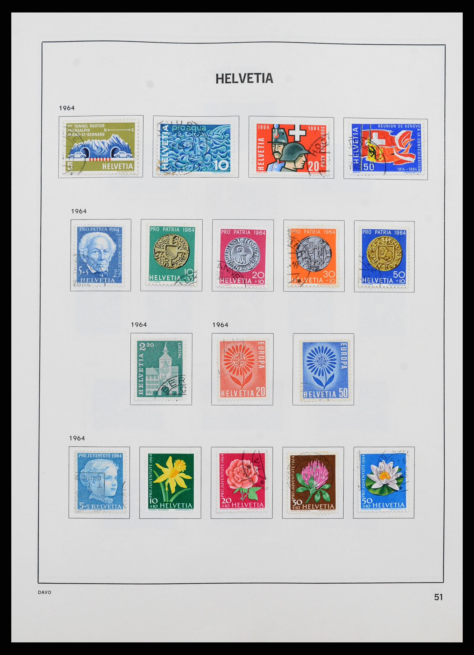 37361 051 - Stamp collection 37361 Switzerland 1850-2005.