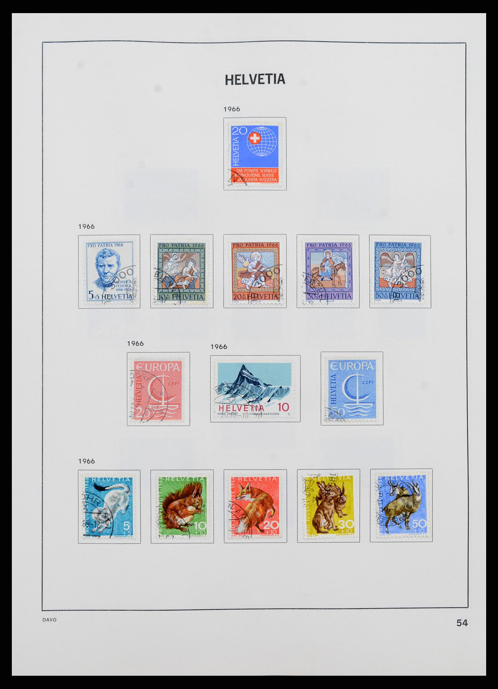 37361 054 - Stamp collection 37361 Switzerland 1850-2005.