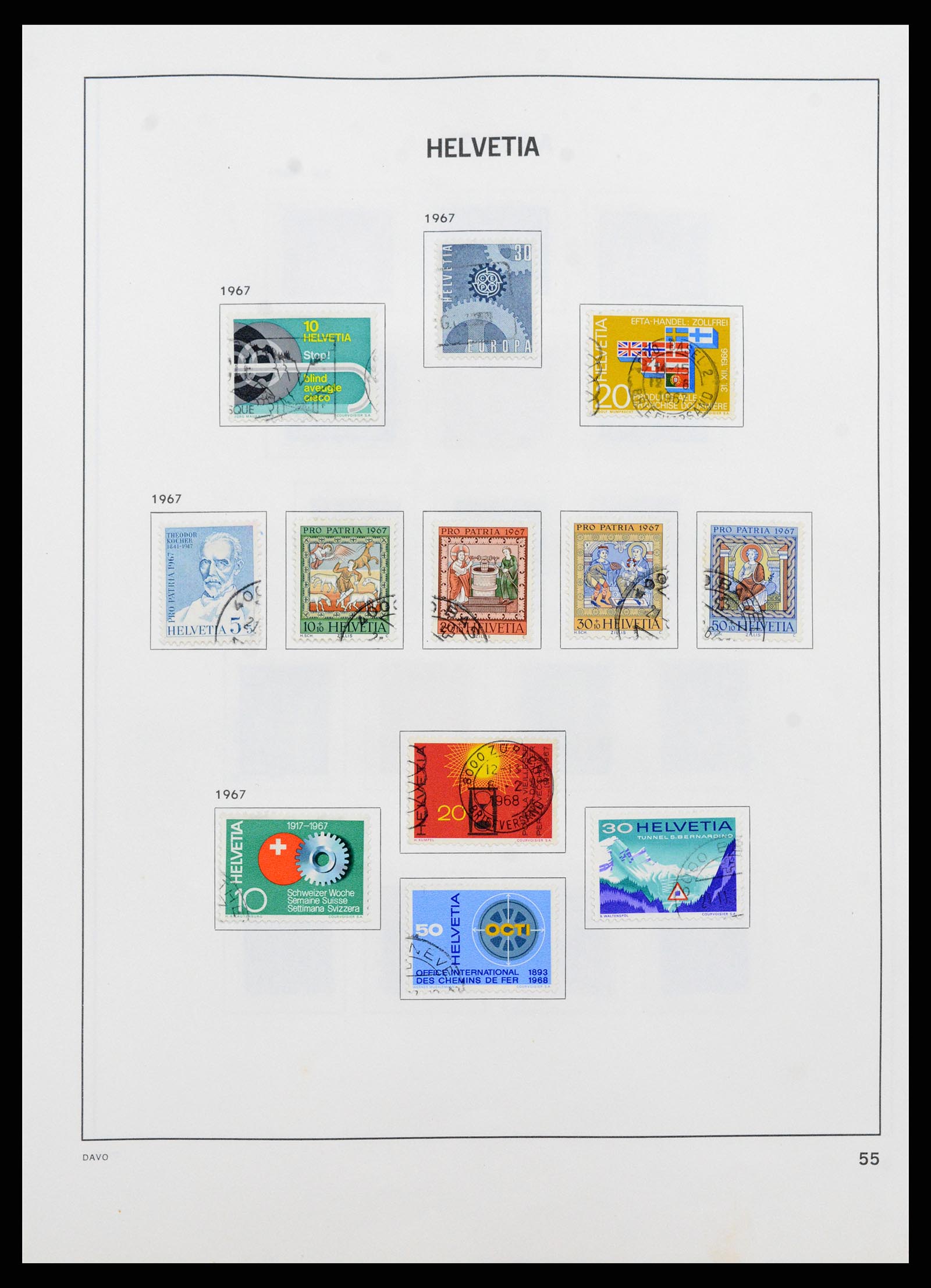 37361 055 - Stamp collection 37361 Switzerland 1850-2005.