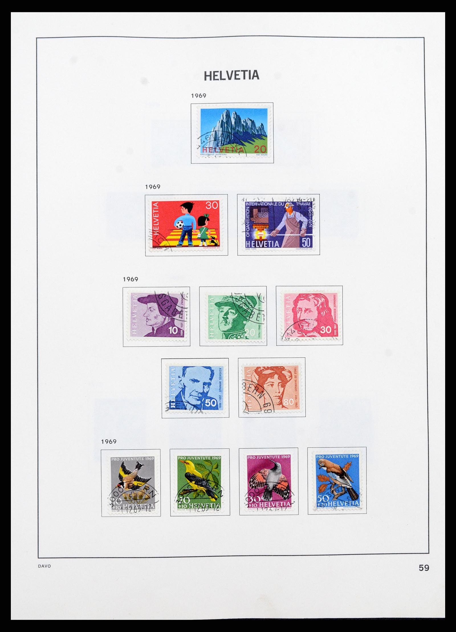 37361 059 - Stamp collection 37361 Switzerland 1850-2005.