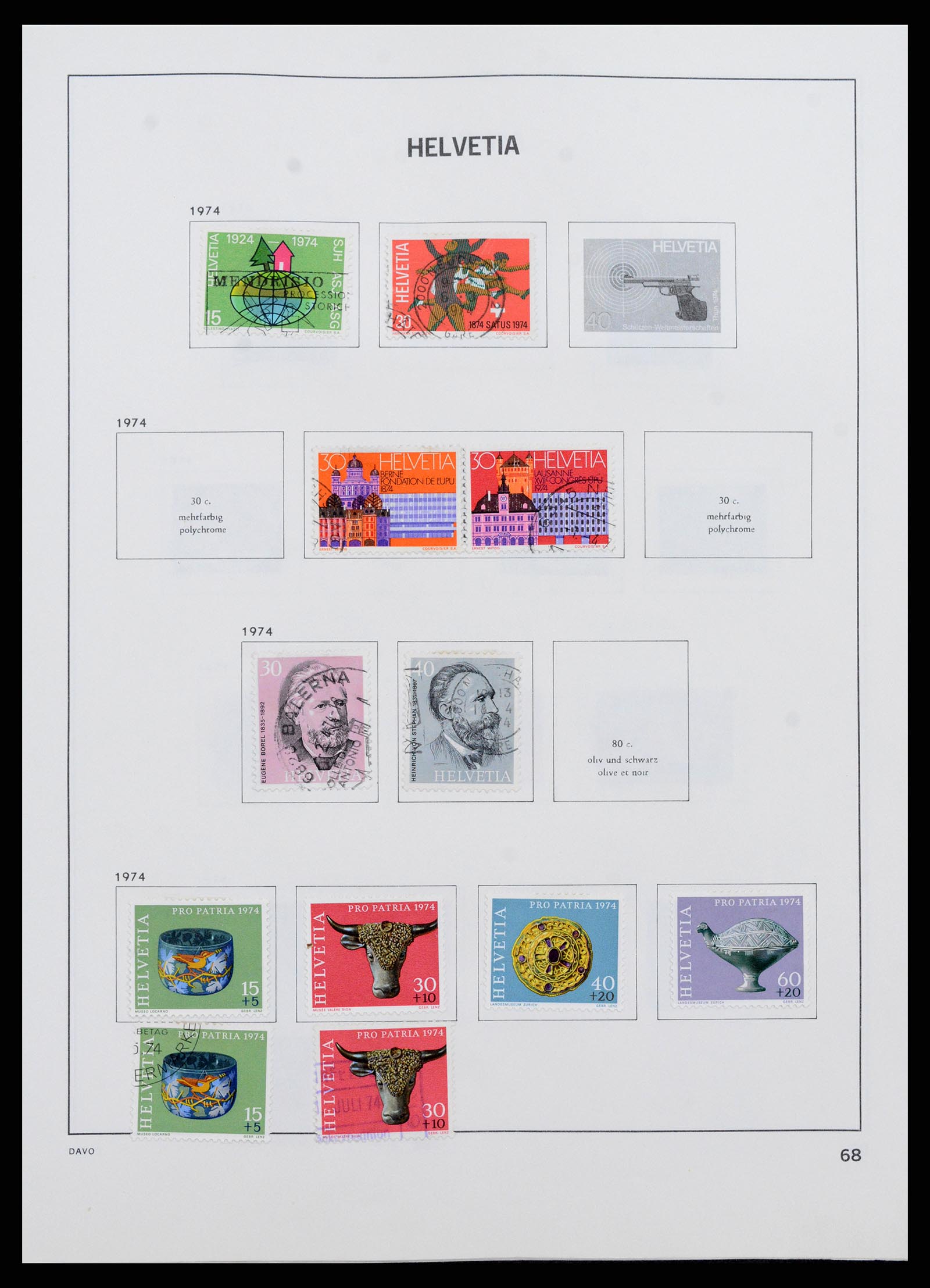 37361 068 - Stamp collection 37361 Switzerland 1850-2005.