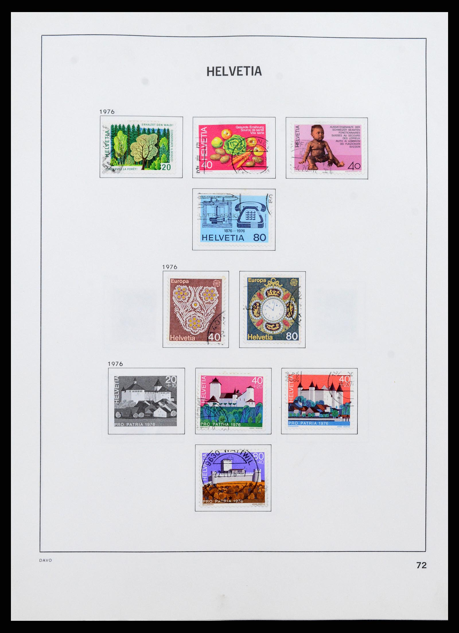 37361 072 - Stamp collection 37361 Switzerland 1850-2005.