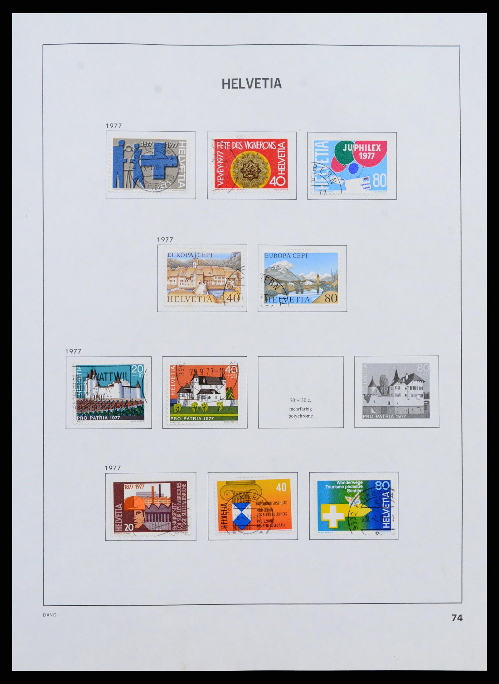 37361 074 - Stamp collection 37361 Switzerland 1850-2005.
