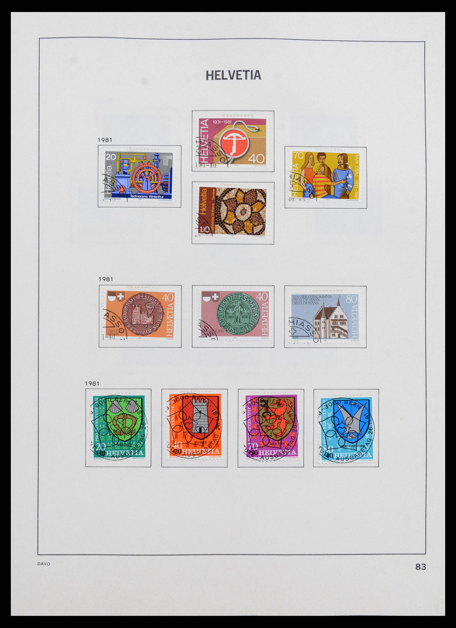 37361 083 - Stamp collection 37361 Switzerland 1850-2005.
