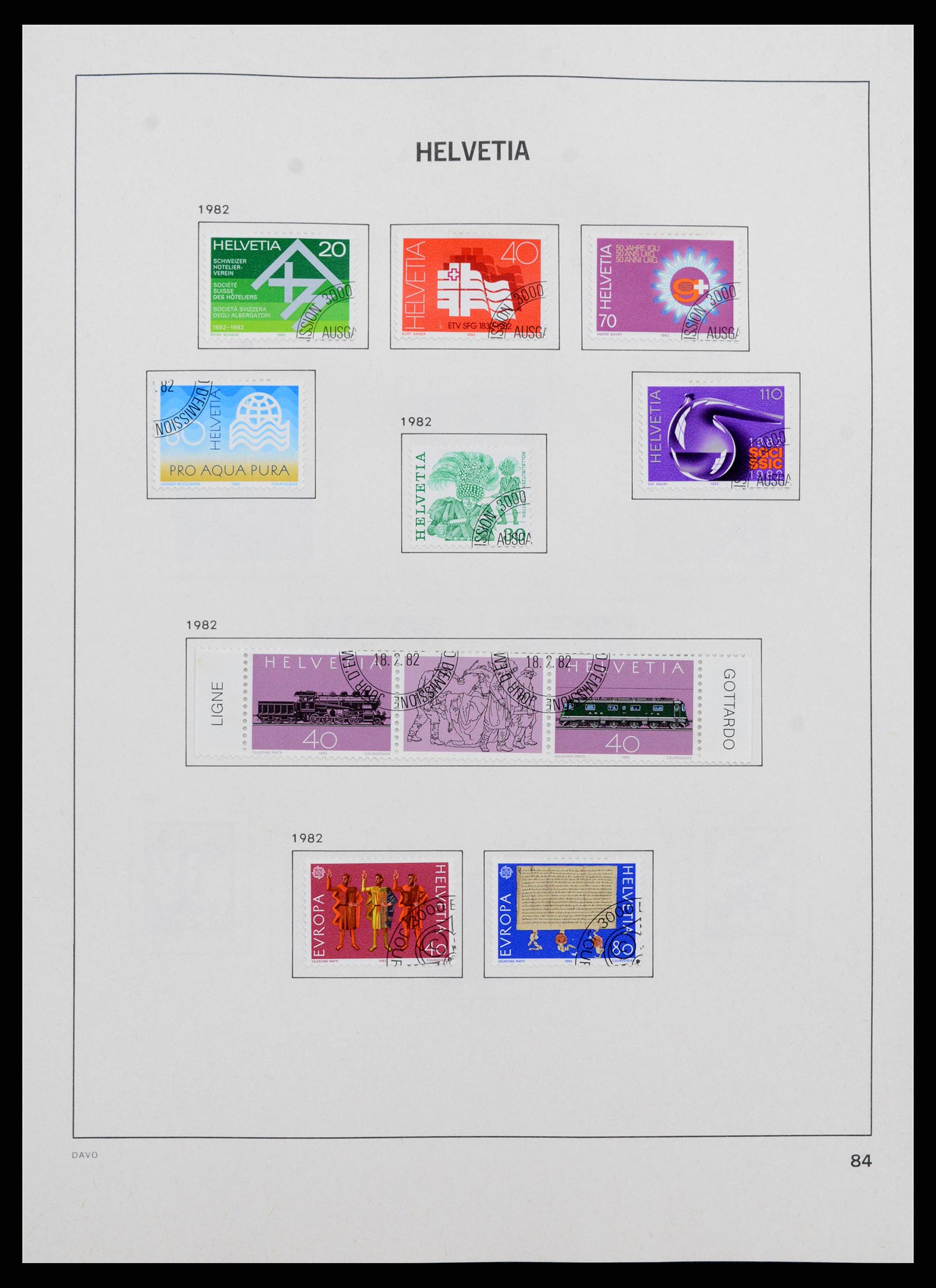37361 084 - Stamp collection 37361 Switzerland 1850-2005.