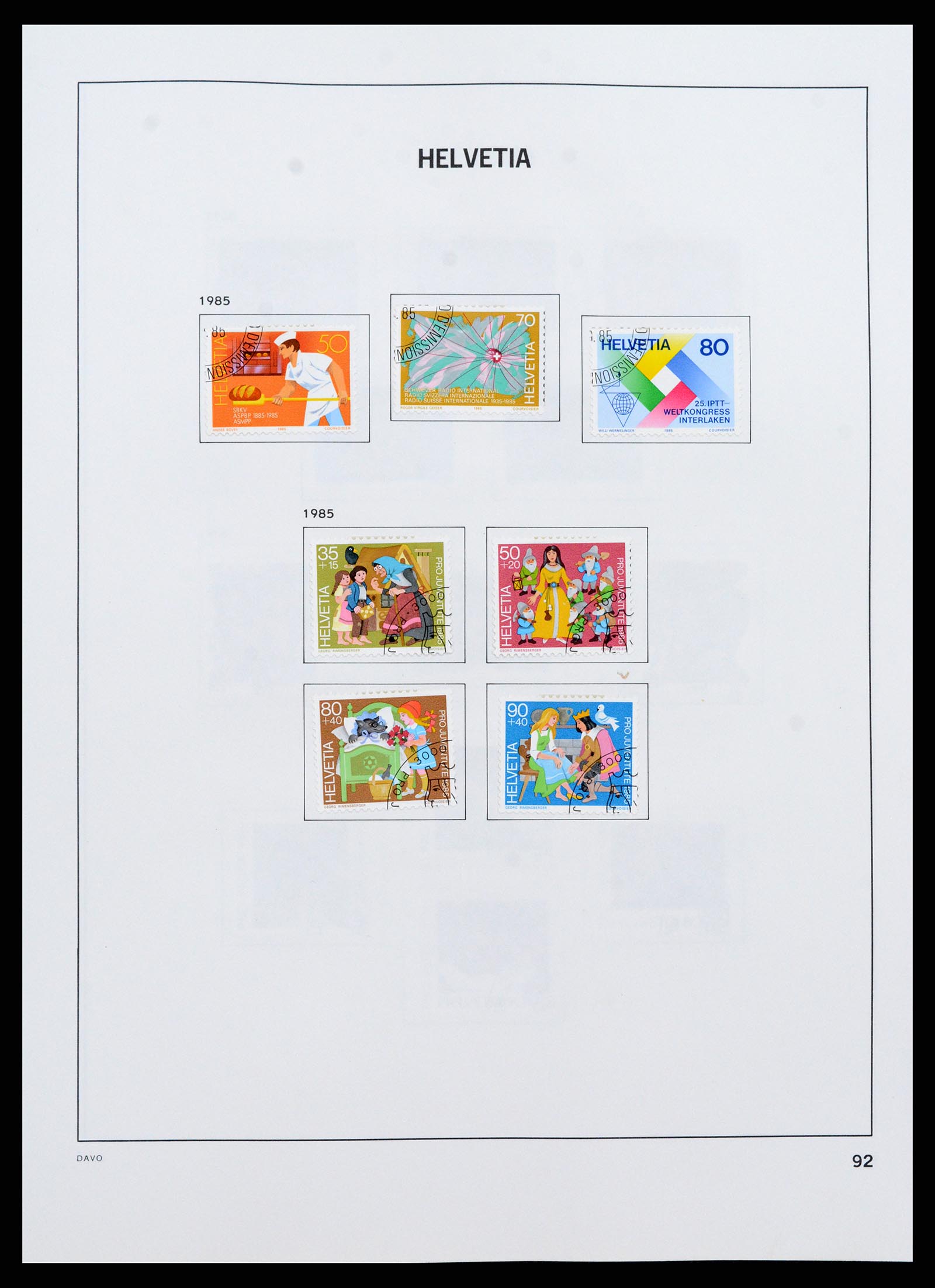 37361 092 - Stamp collection 37361 Switzerland 1850-2005.