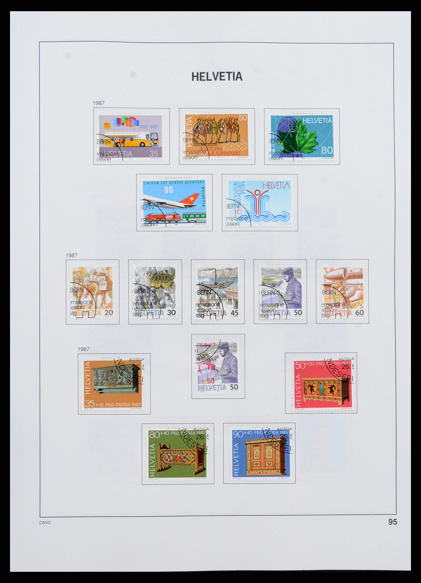 37361 095 - Stamp collection 37361 Switzerland 1850-2005.