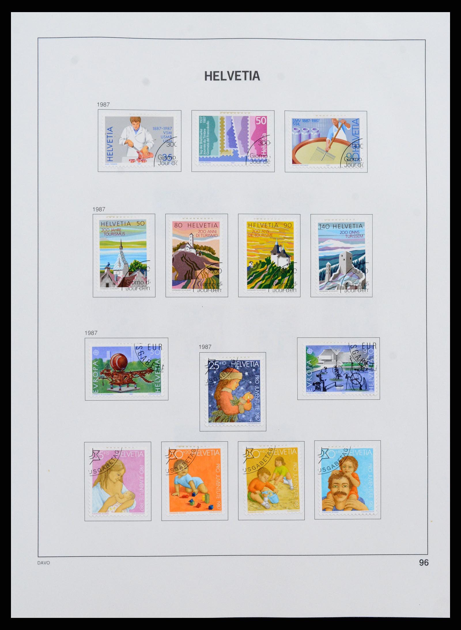 37361 096 - Stamp collection 37361 Switzerland 1850-2005.