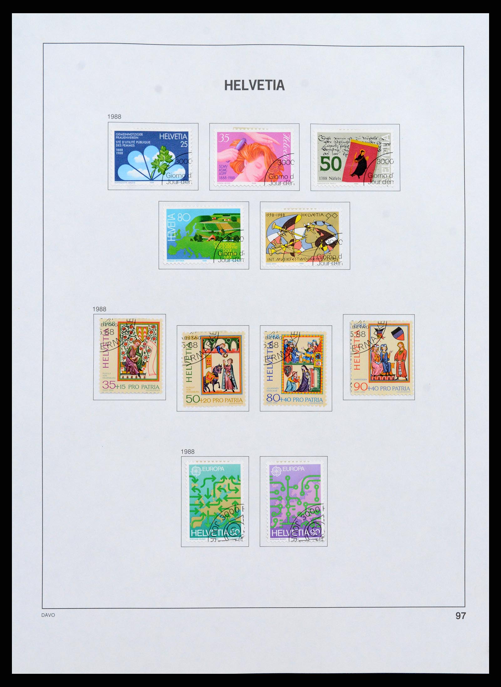 37361 097 - Stamp collection 37361 Switzerland 1850-2005.