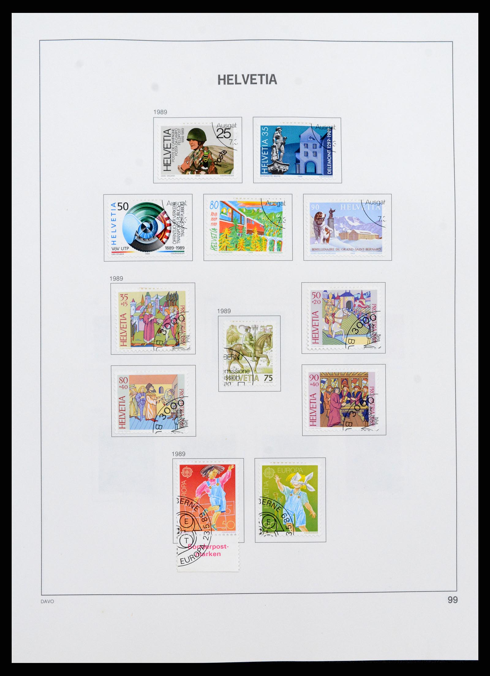 37361 099 - Stamp collection 37361 Switzerland 1850-2005.