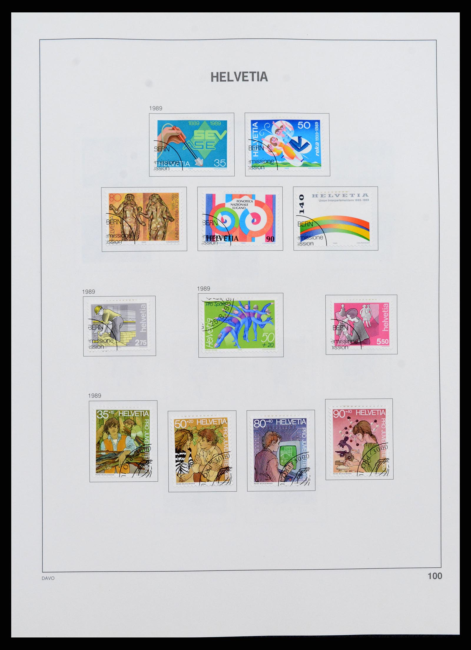 37361 100 - Stamp collection 37361 Switzerland 1850-2005.