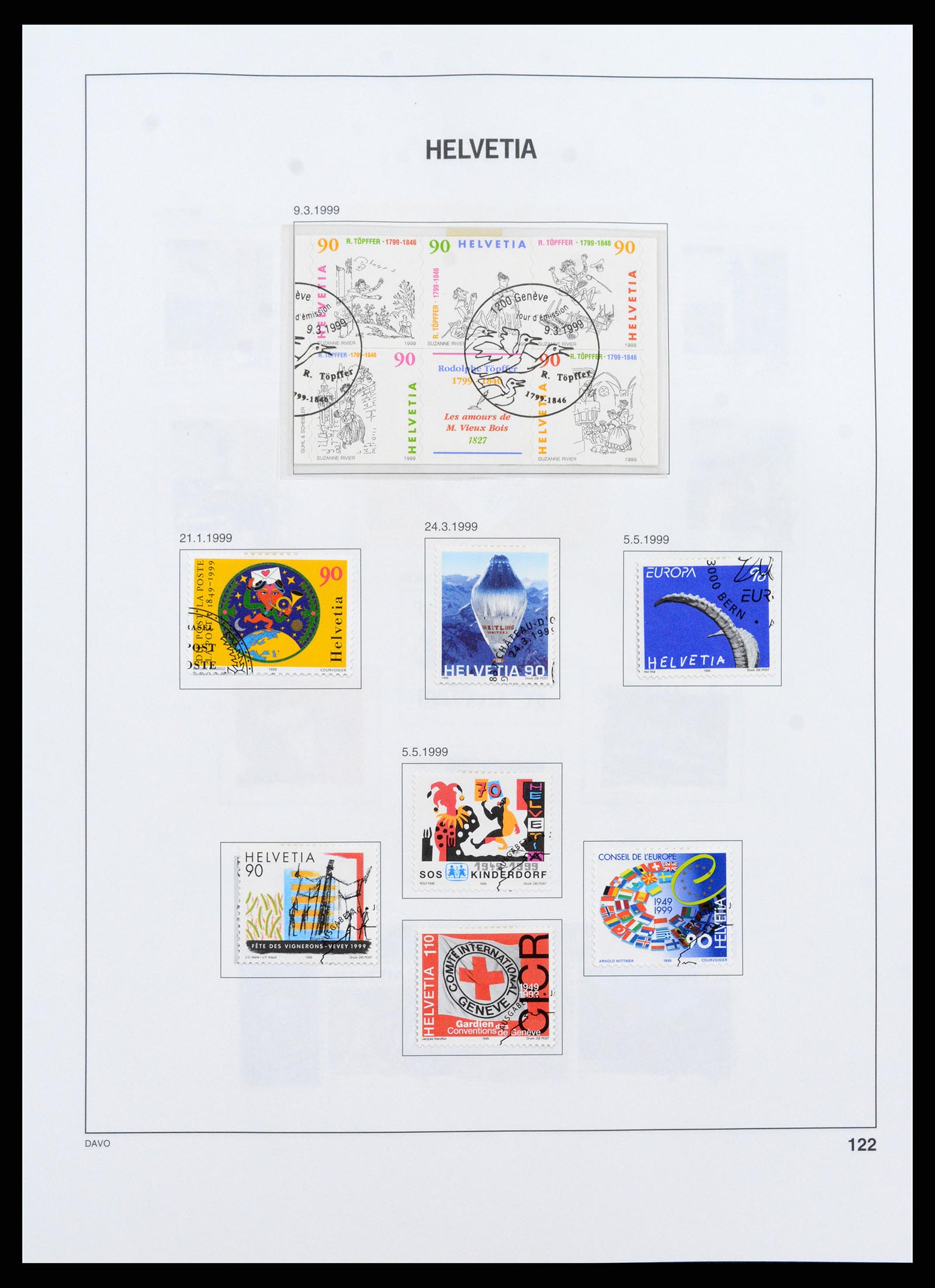 37361 122 - Stamp collection 37361 Switzerland 1850-2005.