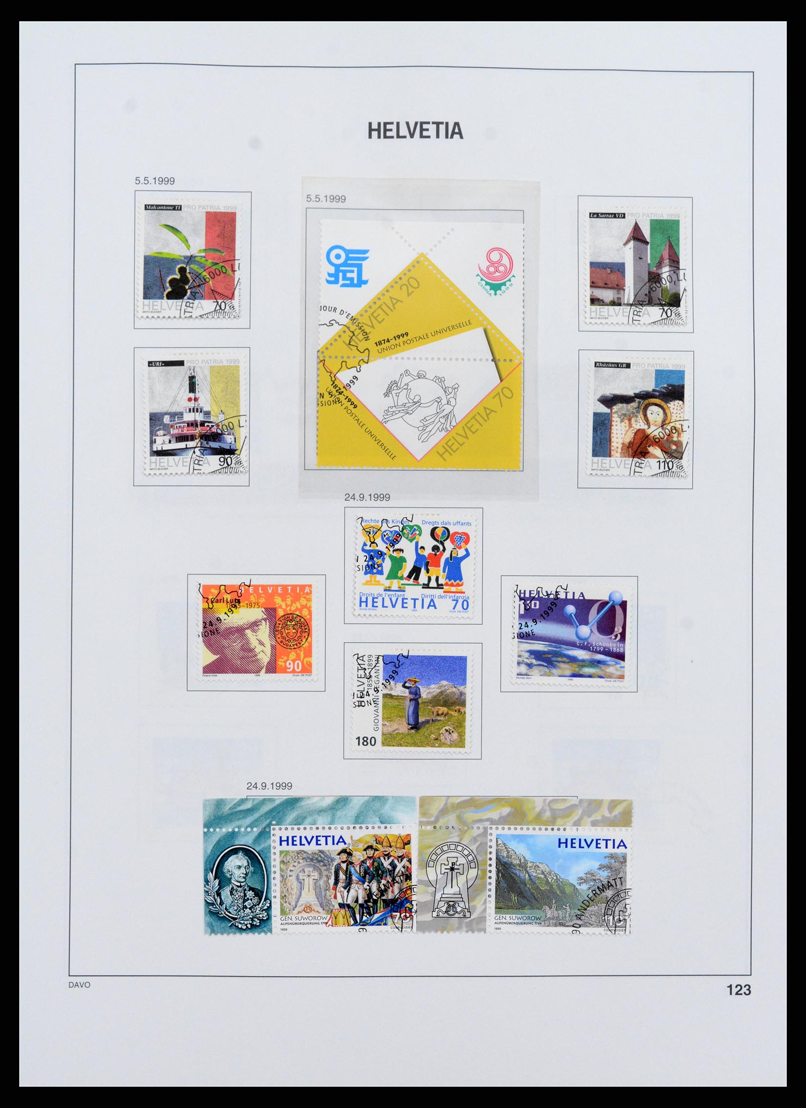37361 123 - Stamp collection 37361 Switzerland 1850-2005.