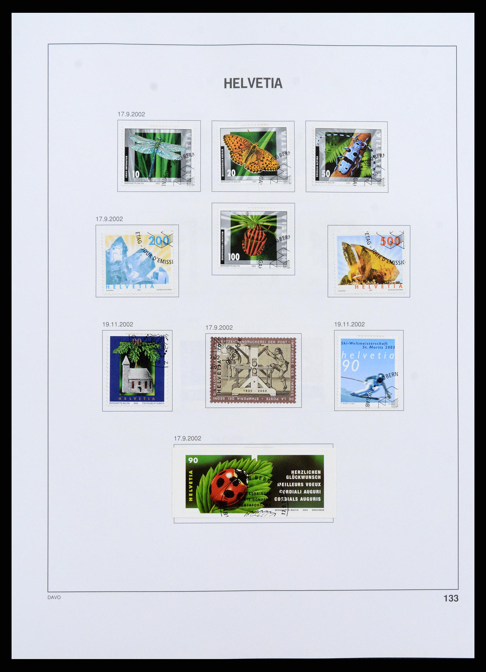 37361 133 - Stamp collection 37361 Switzerland 1850-2005.