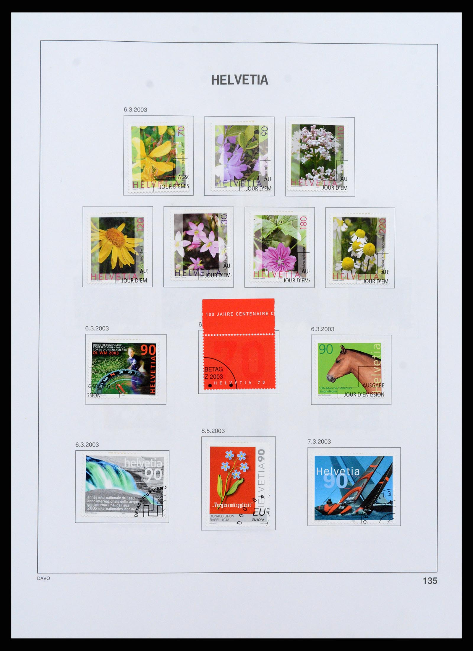 37361 135 - Stamp collection 37361 Switzerland 1850-2005.
